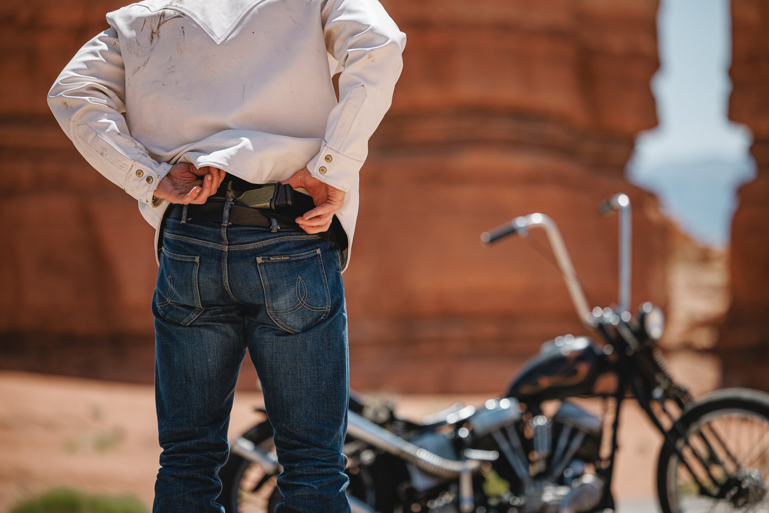 Black Bear Brand - Spirit Bear, GHOST White Western... Horween Horsehide Jacket