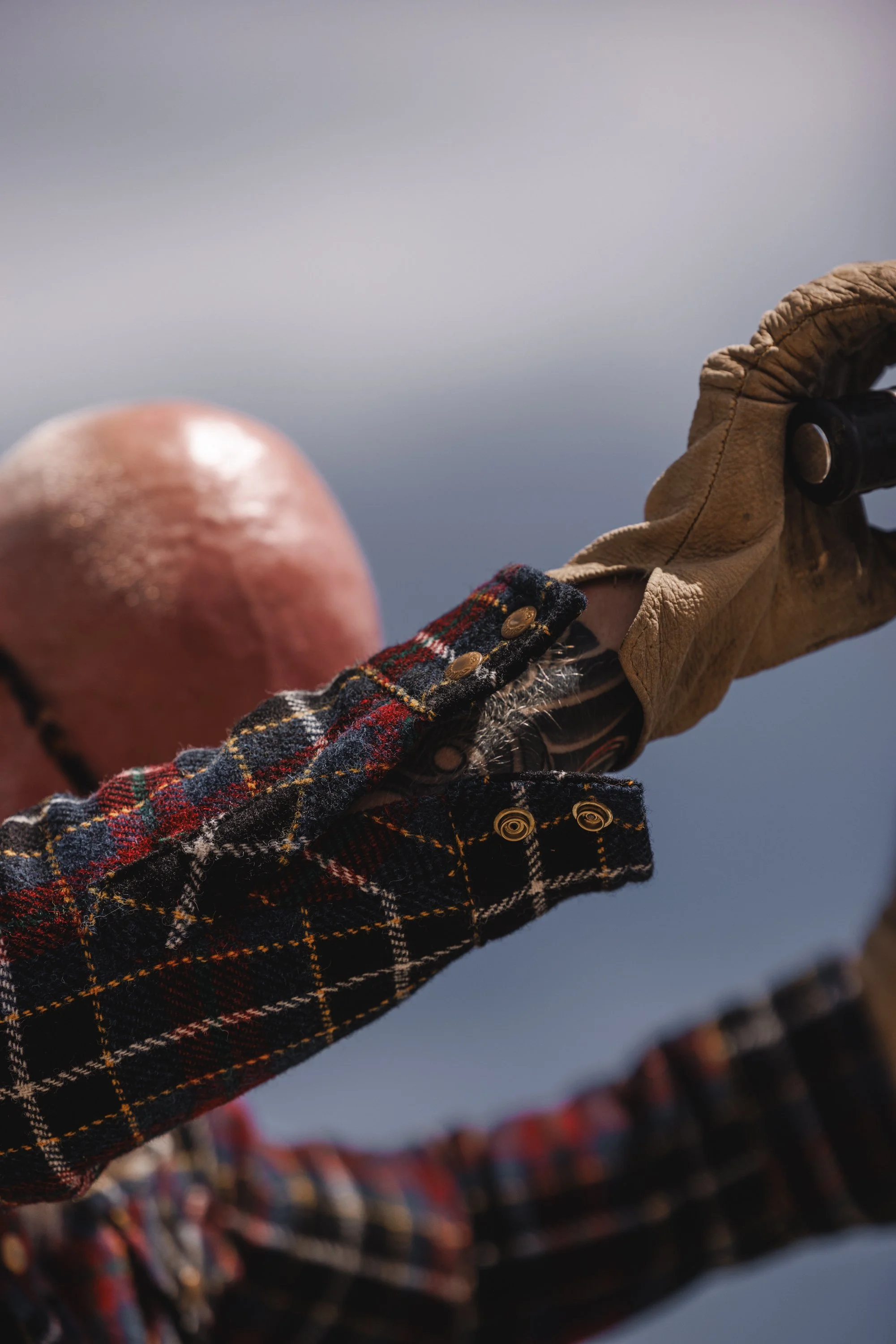 Black Bear Brand Harris Tweed Midnight Glen Tartan WOOL Western Jacket