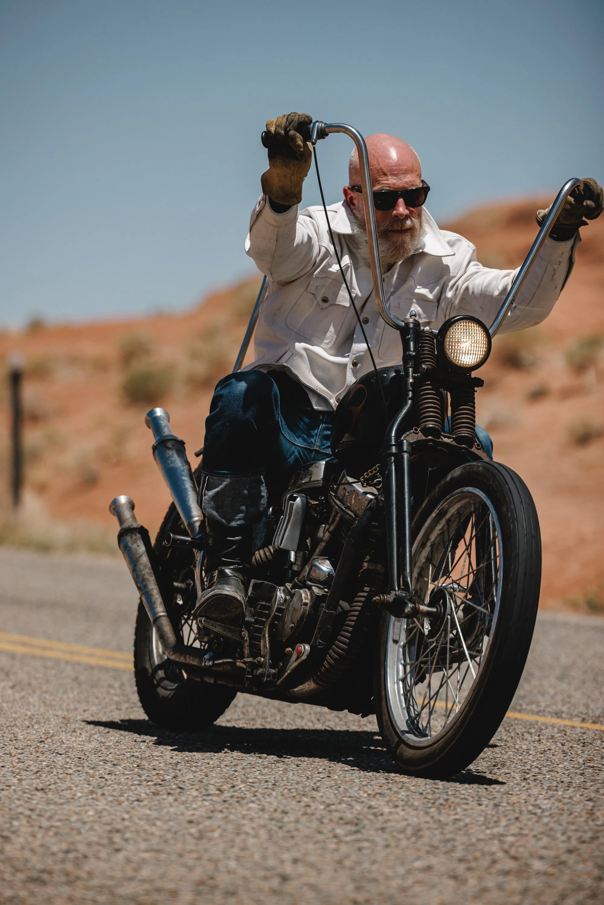 Black Bear Brand - Spirit Bear, GHOST White Western... Horween Horsehide Jacket