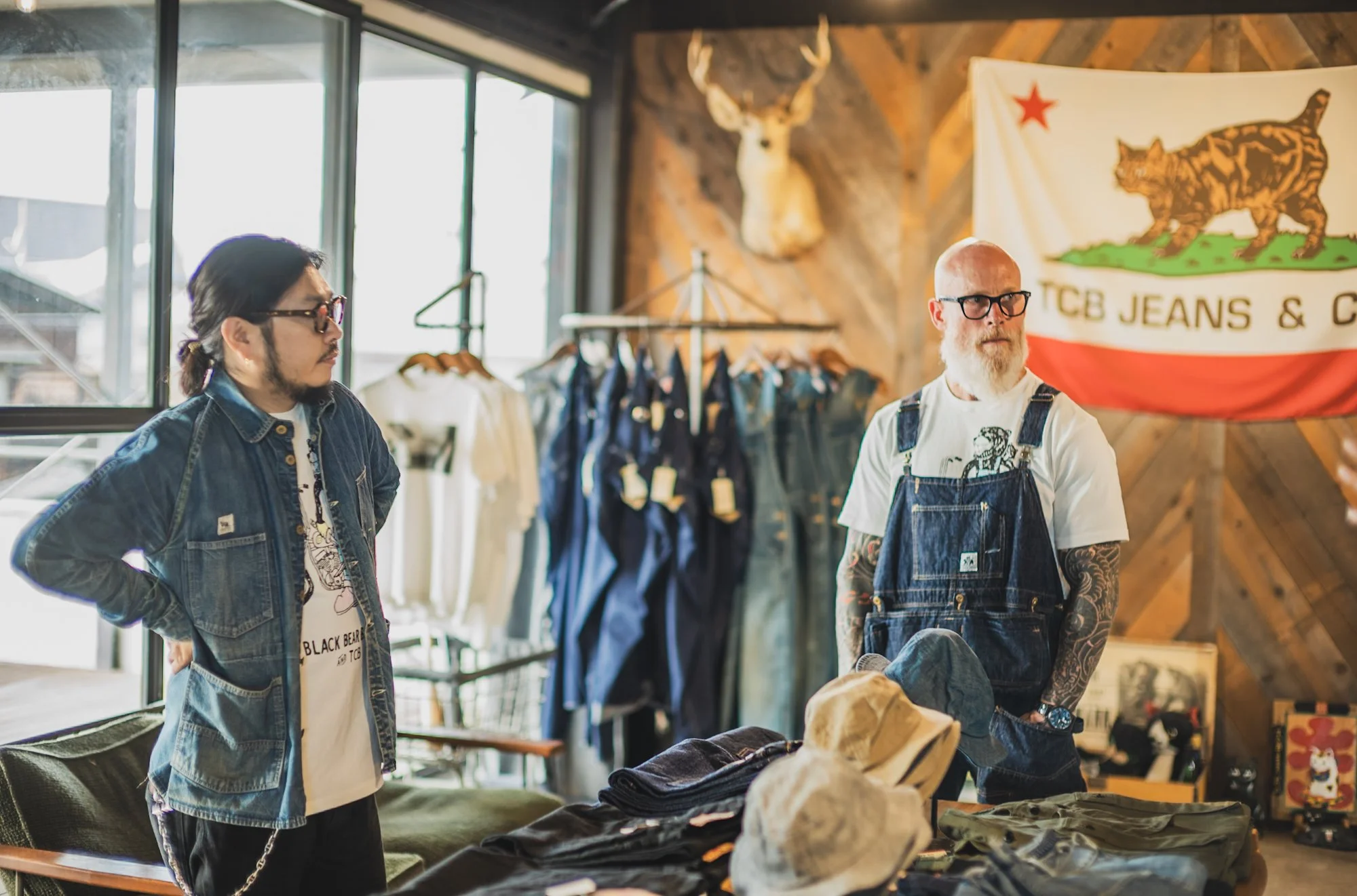 Limited Edition BEAR Tee - Black Bear Brand... TCB "Psycho" Bear... Overalls!