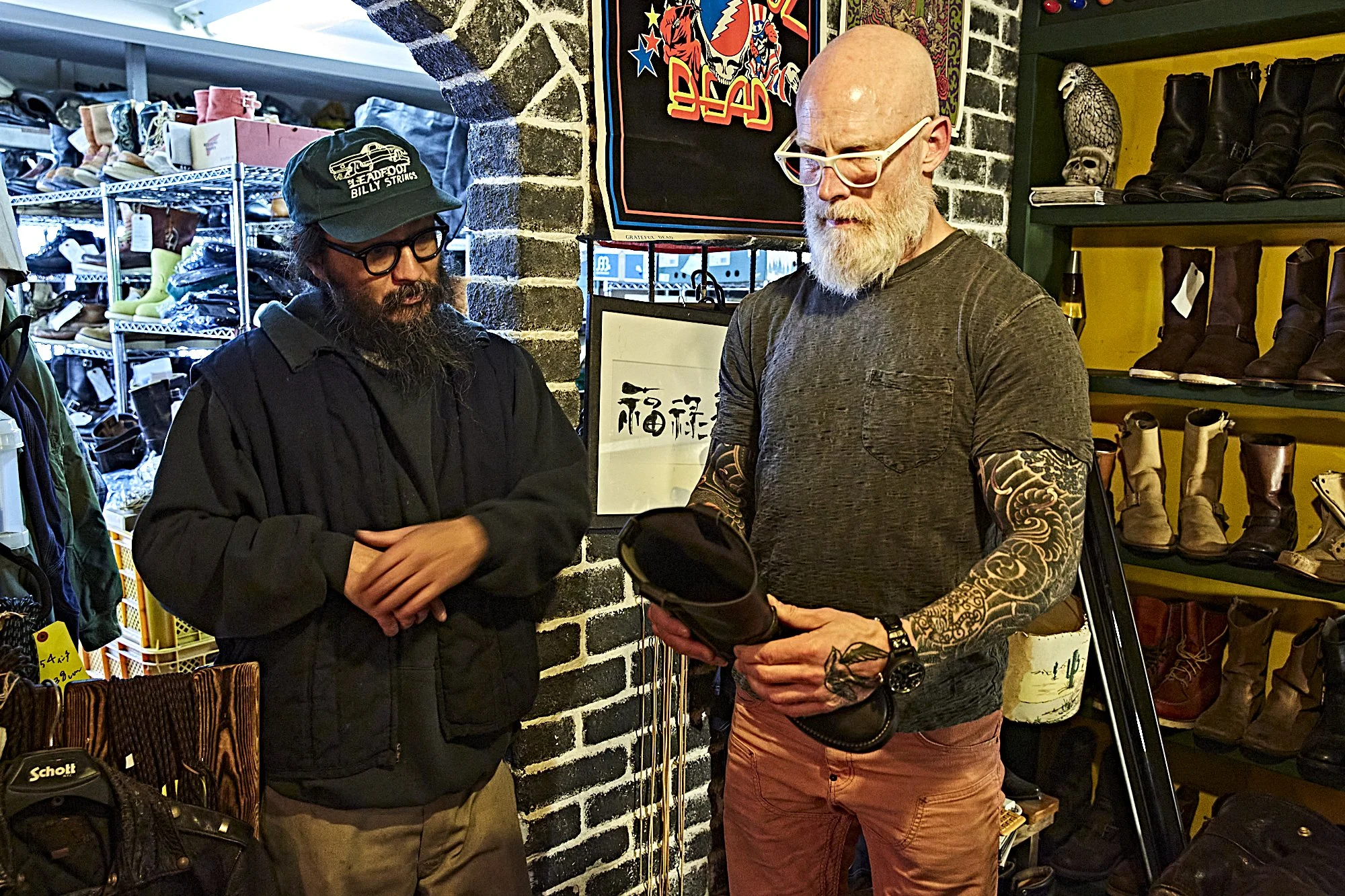 Black Bear Brand double front Vintage ROSE washed Cords