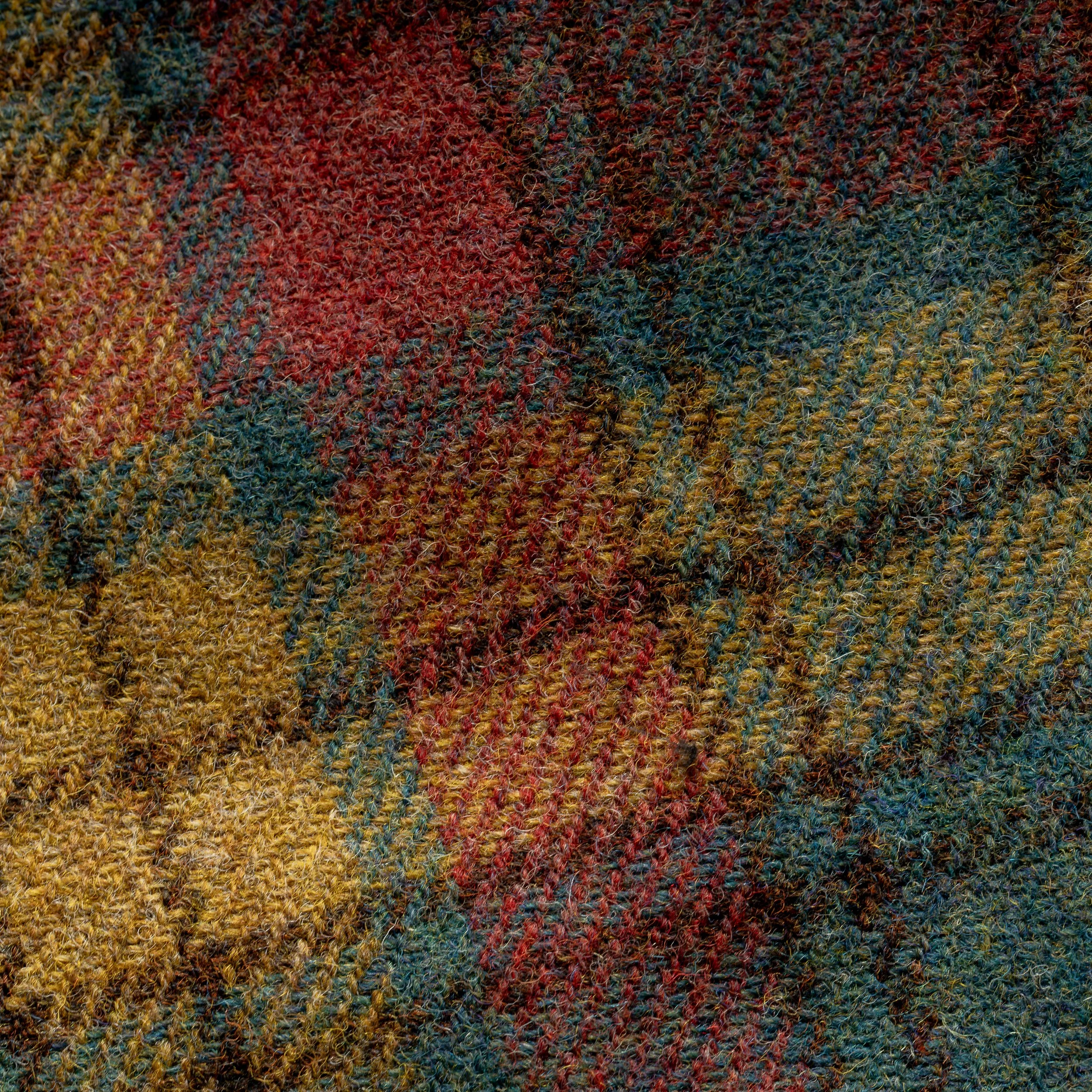 Black Bear Brand MOSS FIRE Harris Tweed Tartan ZIP Coat
