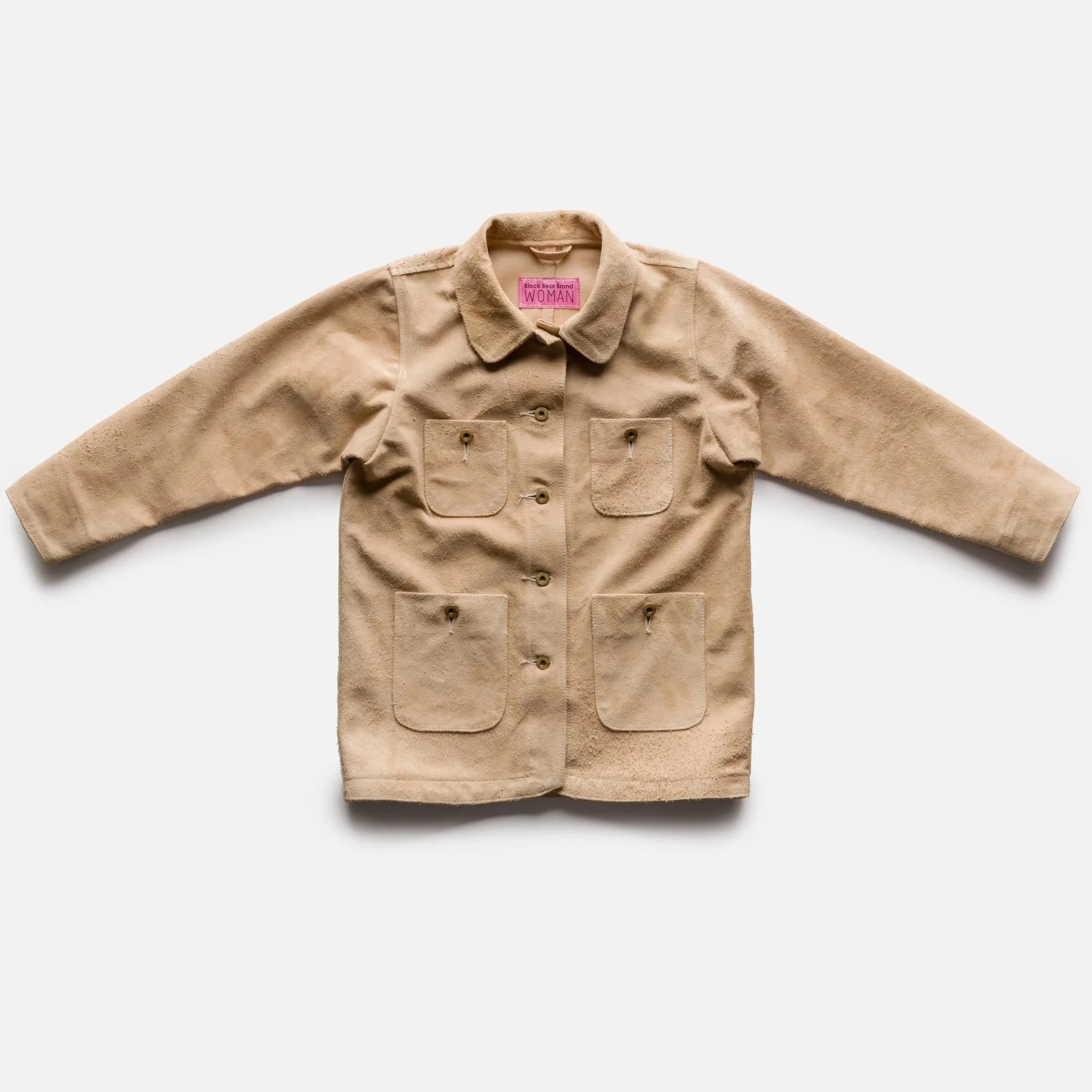 Black Bear Brand WOMAN - IVORY ROUGH-OUT Chore Coat, the his & her chore collection