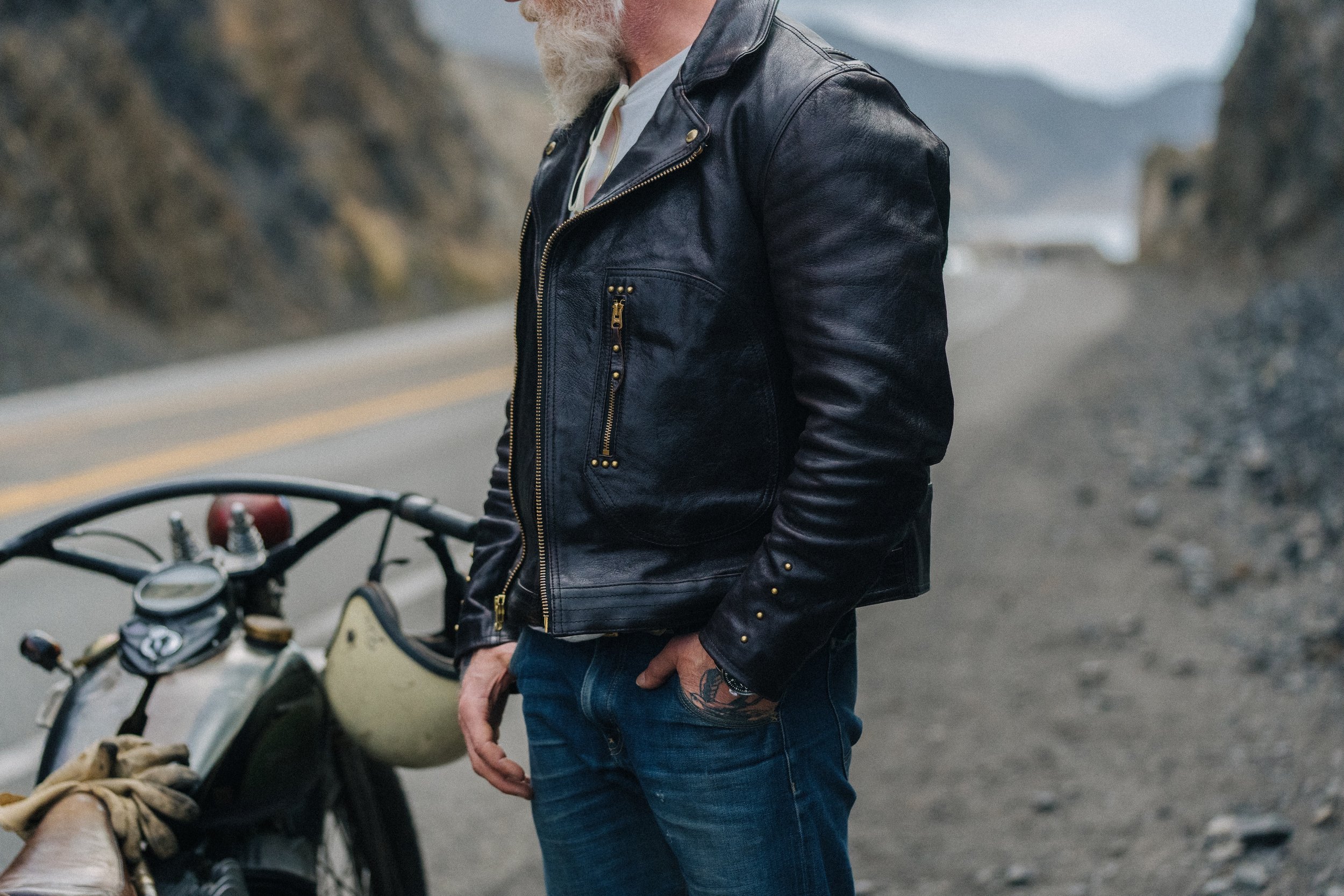 Black Bear Brand - Leathertogs 1933... the  pre-war Moto Jacket in Horween Horsehide