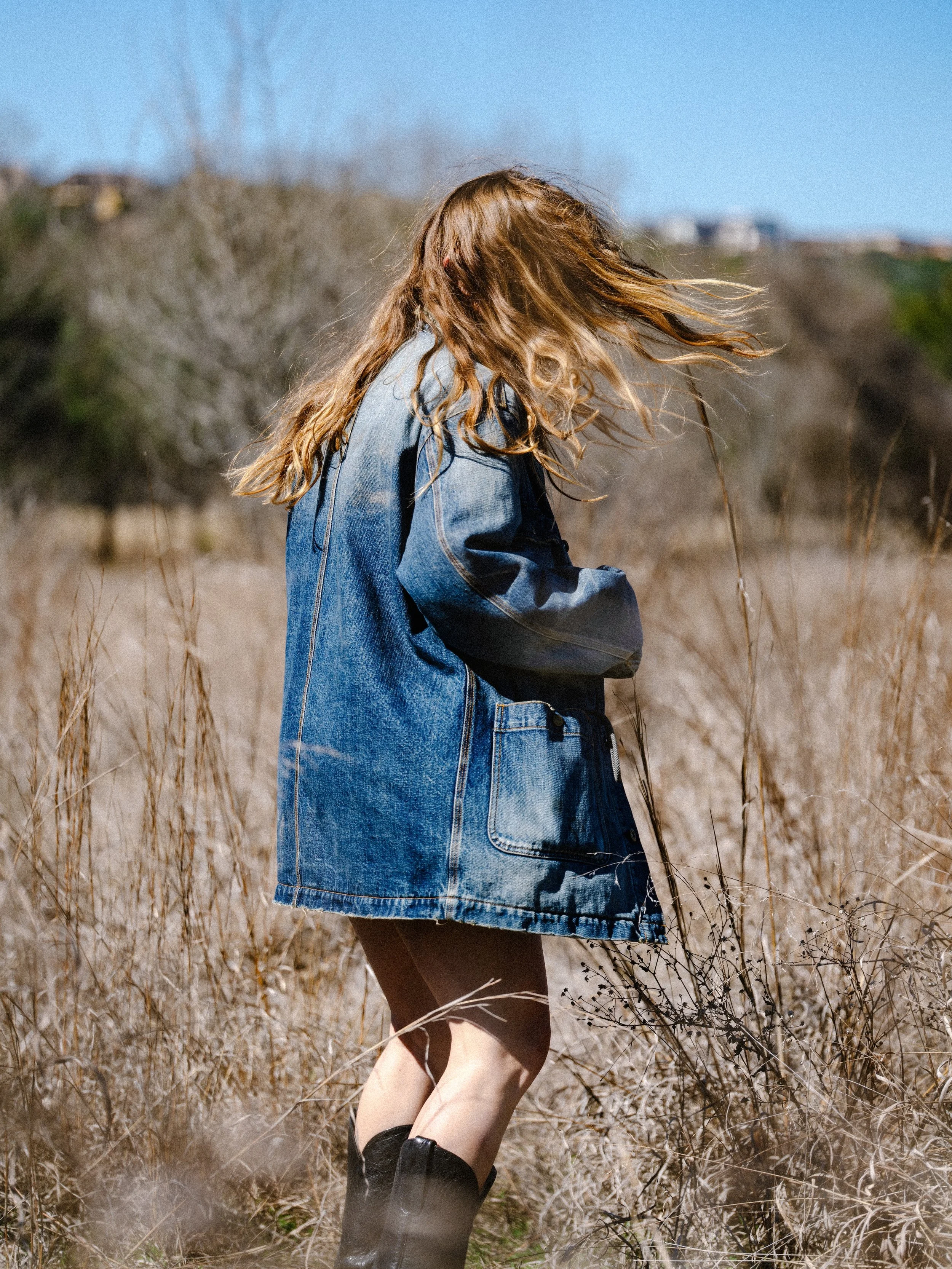Black Bear Brand WINTER Washed Denim Chore Coat