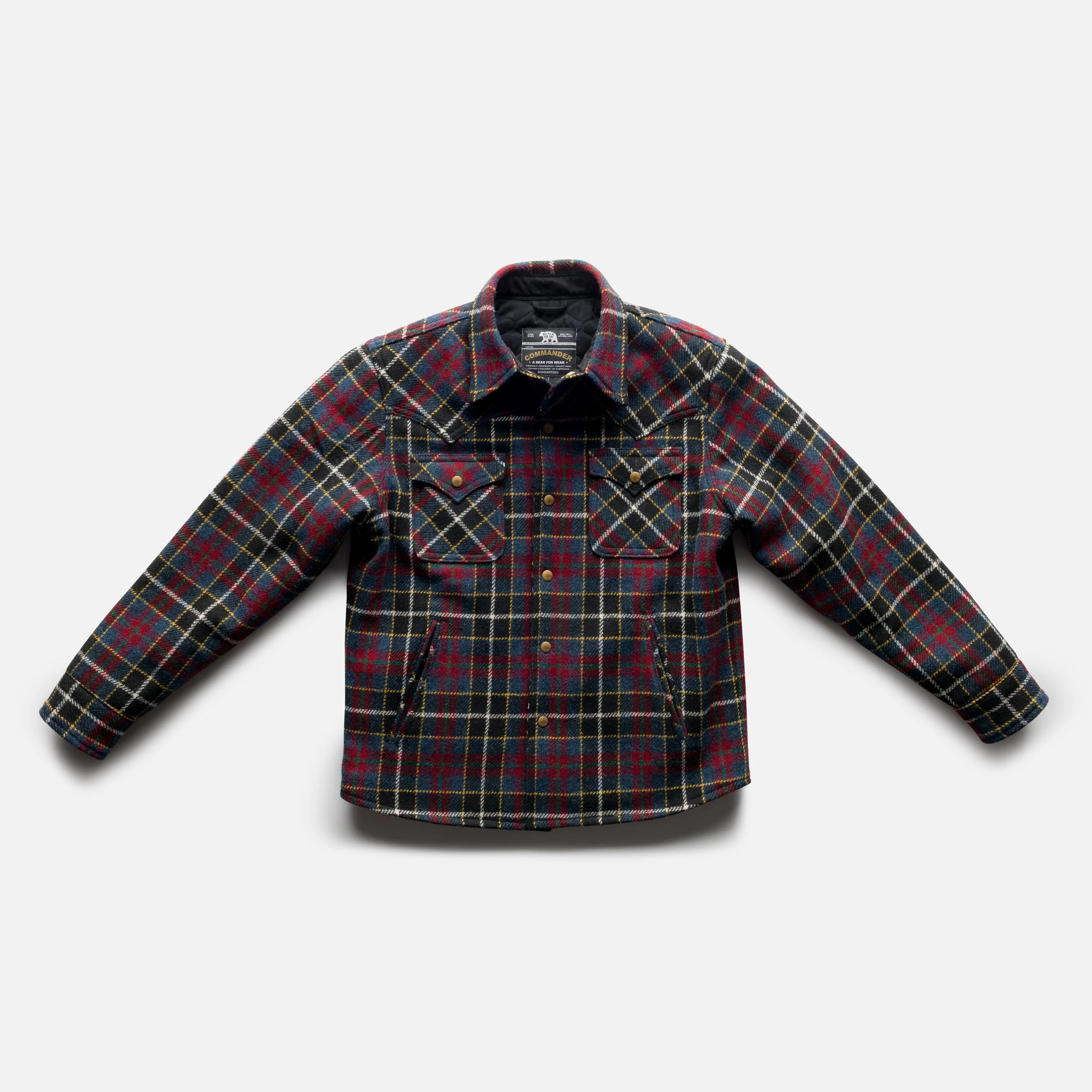 Black Bear Brand Harris Tweed Midnight Glen Tartan WOOL Western Jacket
