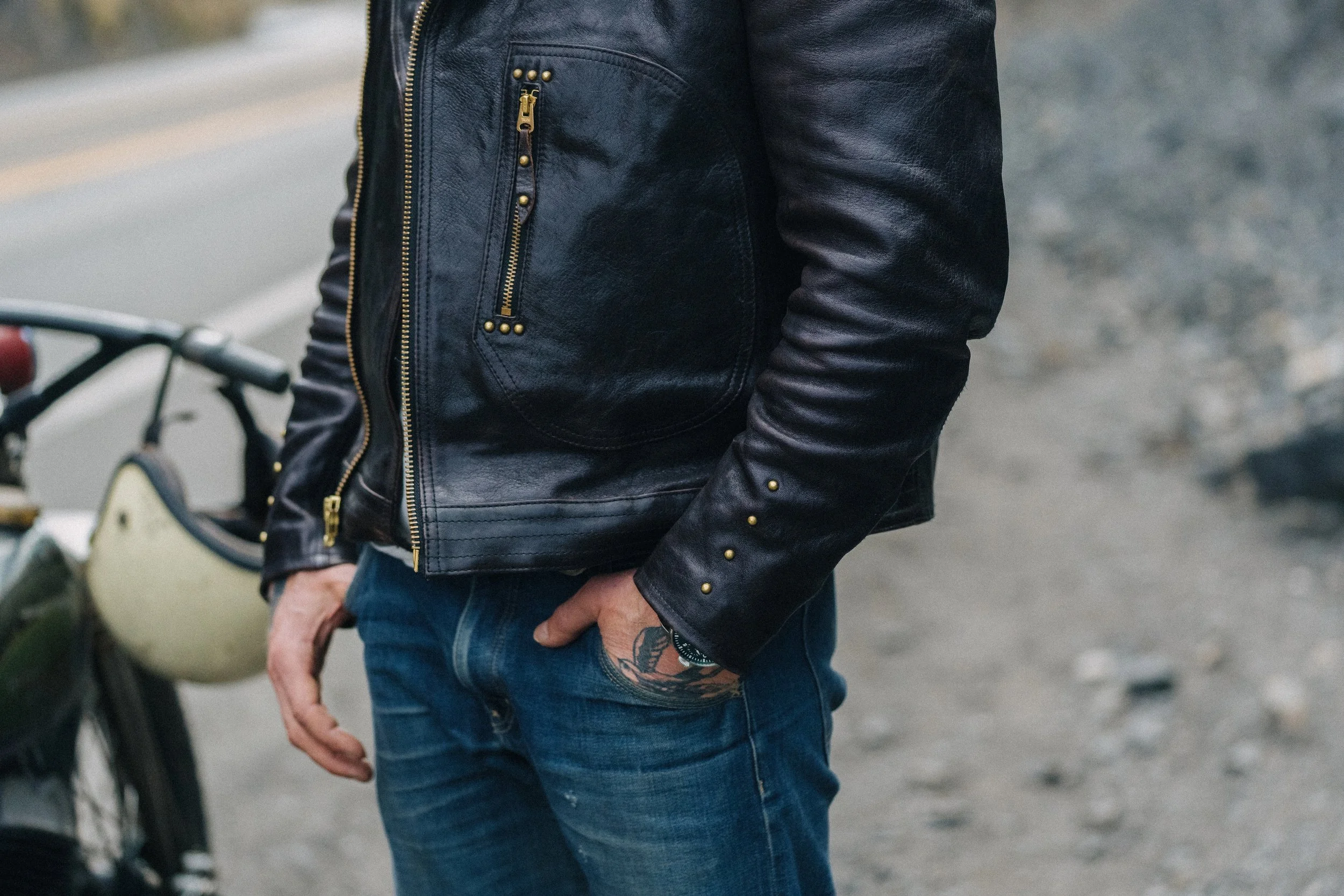 Black Bear Brand - Leathertogs 1933... the  pre-war Moto Jacket in Horween Horsehide