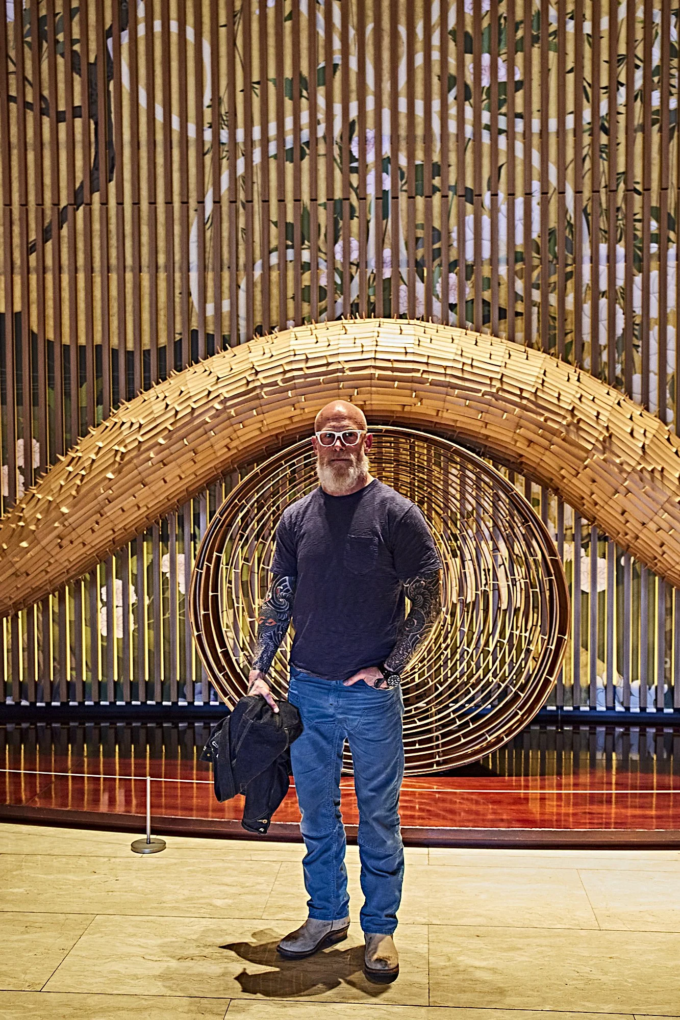 Black Bear Brand OCEAN Blue Distressed Corduroy