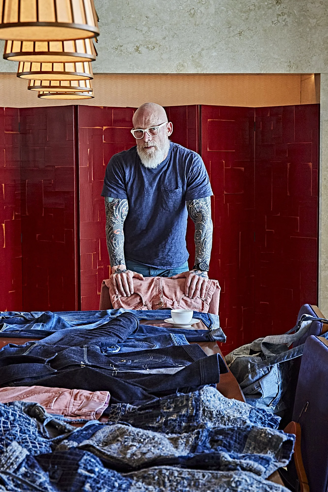 Black Bear Brand double front Vintage ROSE washed Cords