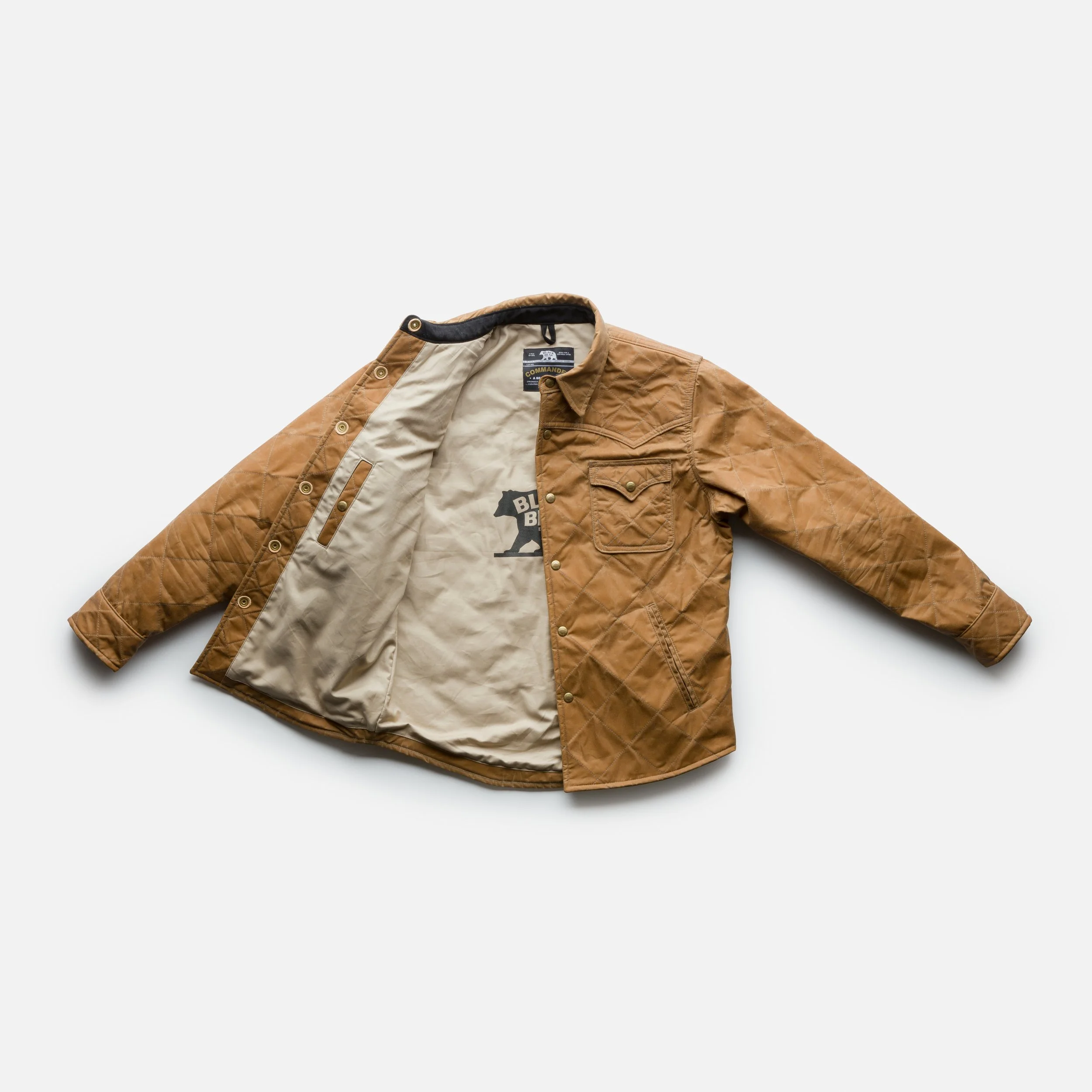GOLDEN BROWN Wax Canvas... Quilted by Hand - Ultimate Jacket!