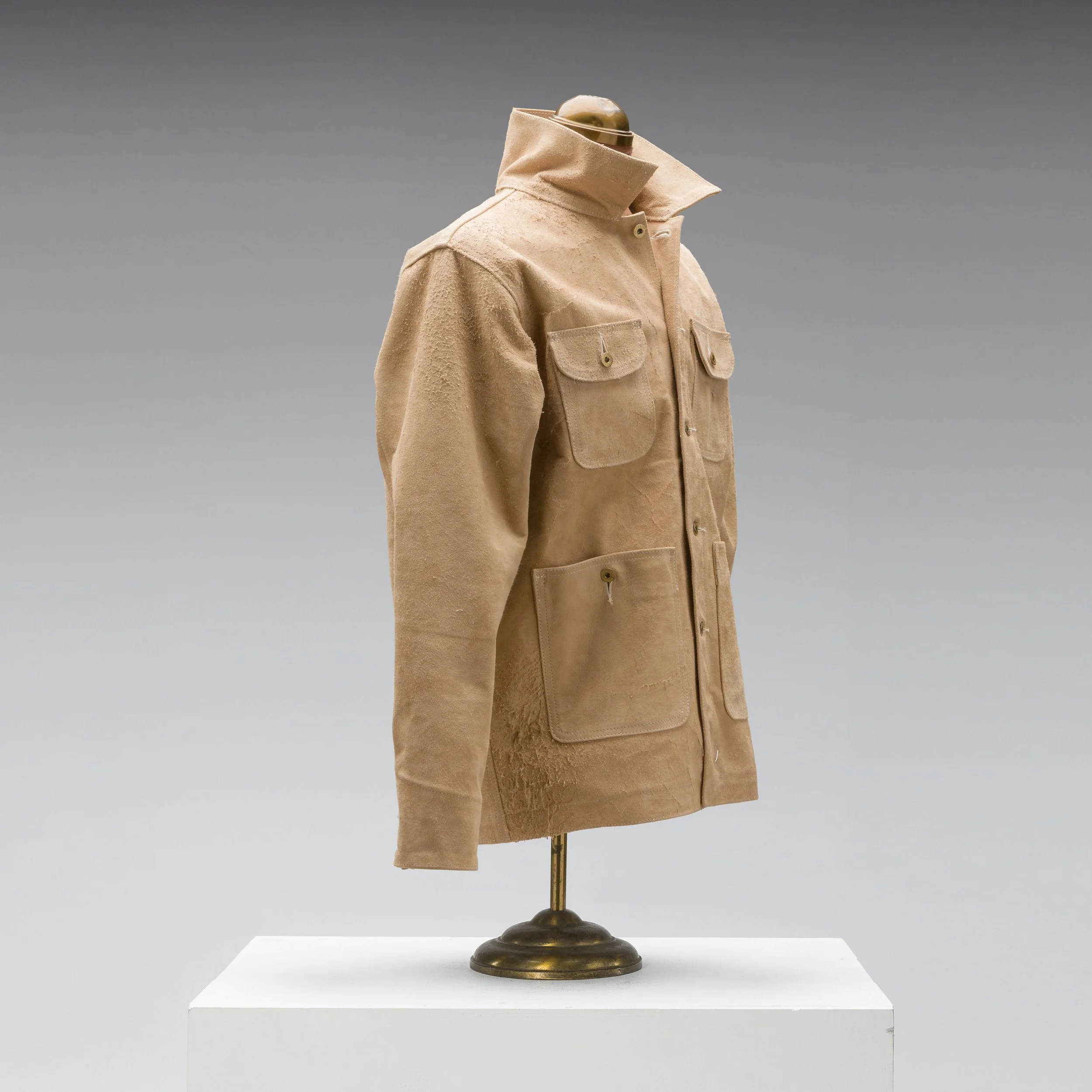 Black Bear Brand, Aged IVORY ROUGH-OUT Chore Coat