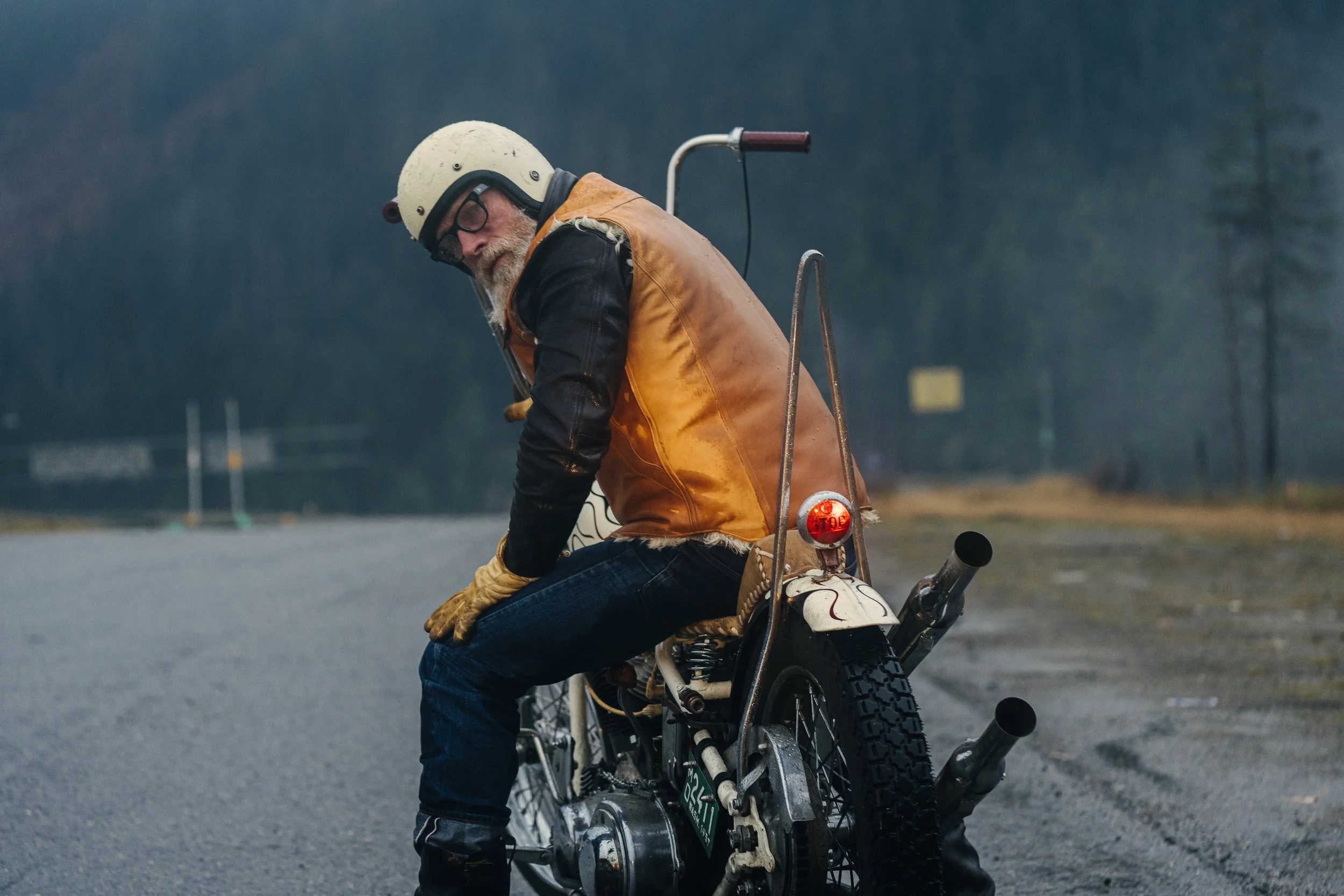 Northern Dream vest and Leathertogs jacket cascade rain ride10.jpg