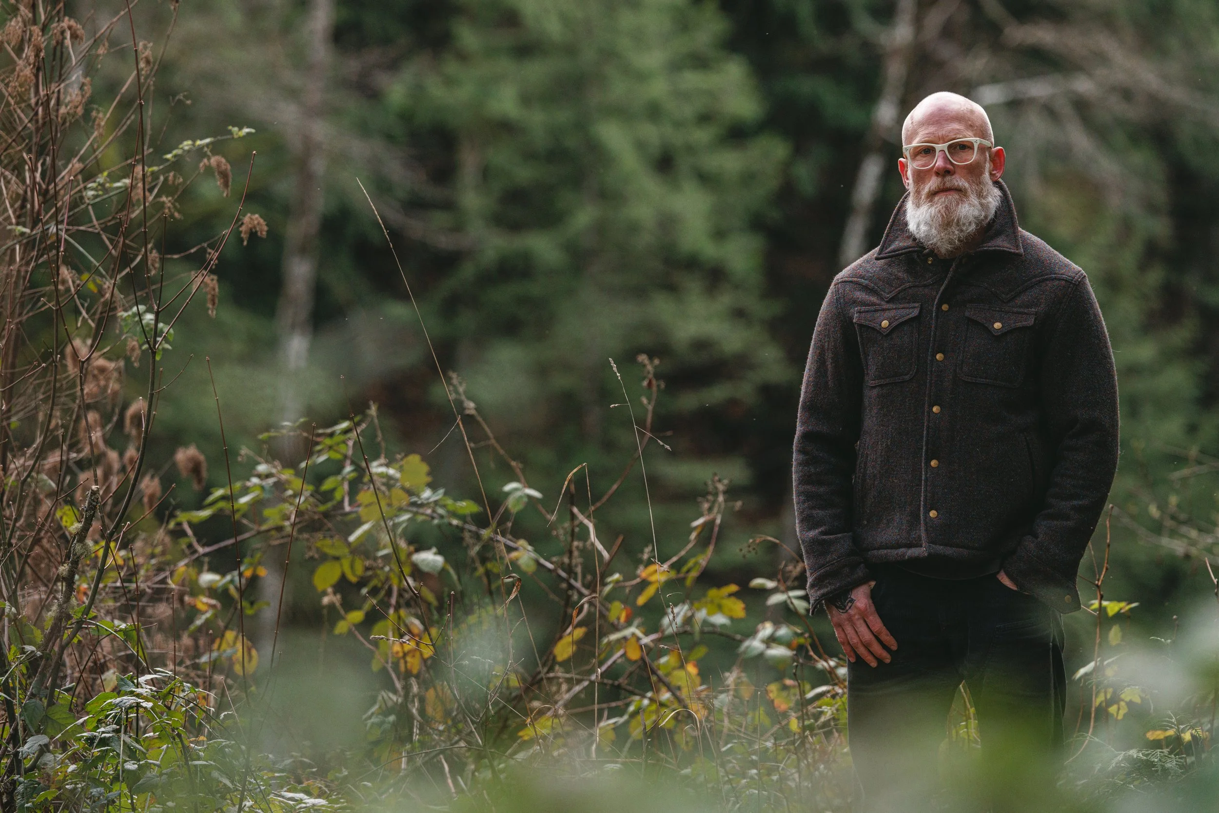 Black Bear Brand - Harris Tweed STONEWALL Western Wool Coat