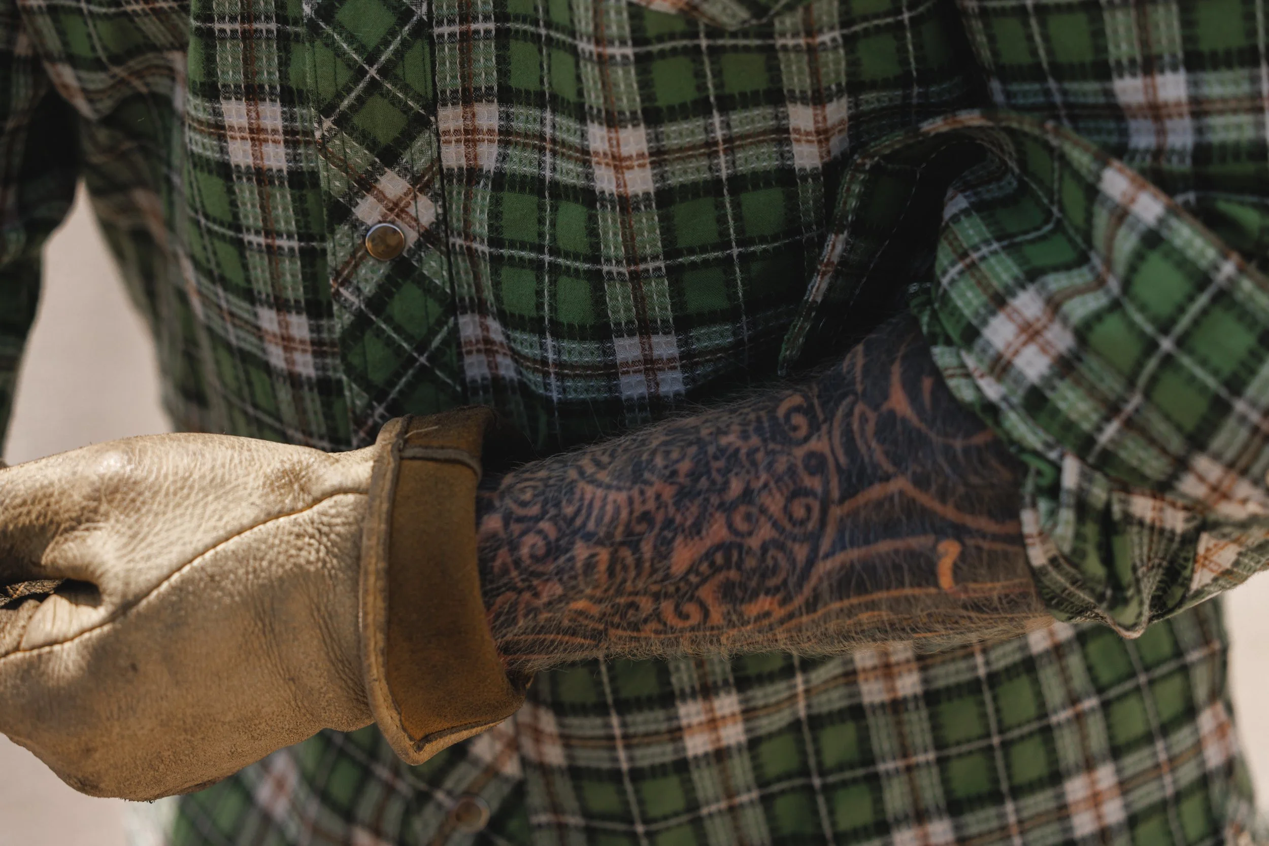 Black Bear Brand EVERGREEN Plaid P-Snap Shirt