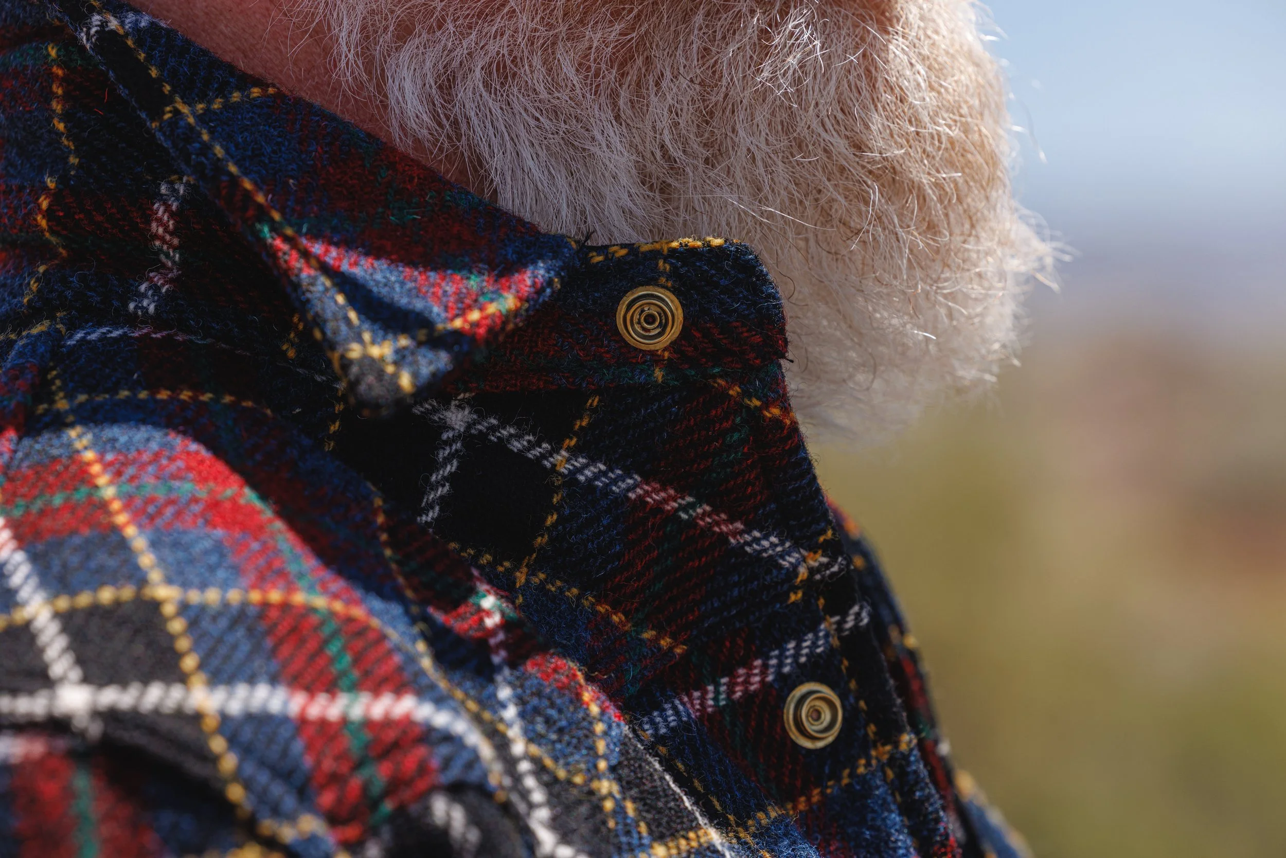 Black Bear Brand Harris Tweed Midnight Glen Tartan WOOL Western Jacket