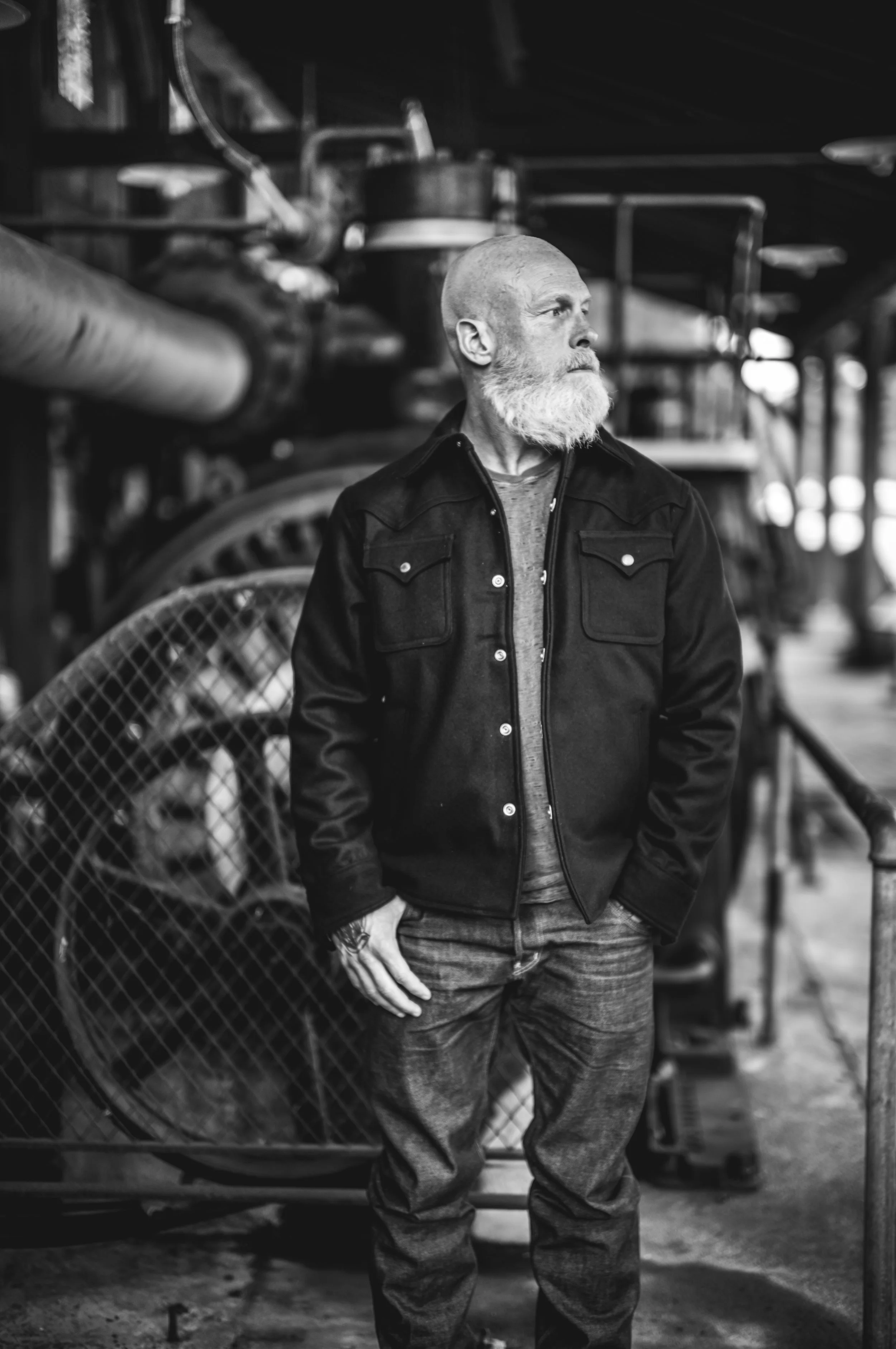 Black Bear Brand - BLACK Melton Western Jacket
