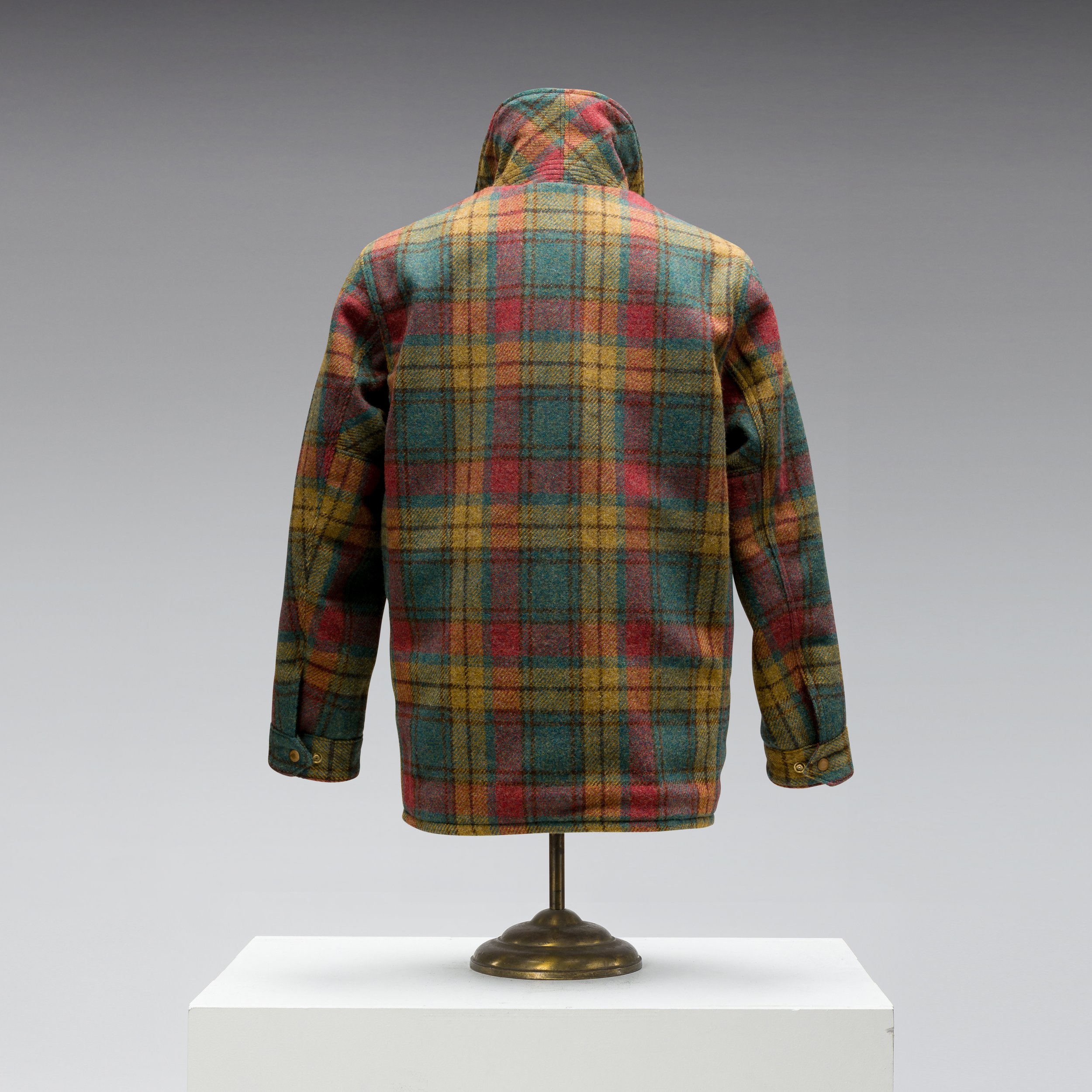 Black Bear Brand MOSS FIRE Harris Tweed Tartan ZIP Coat