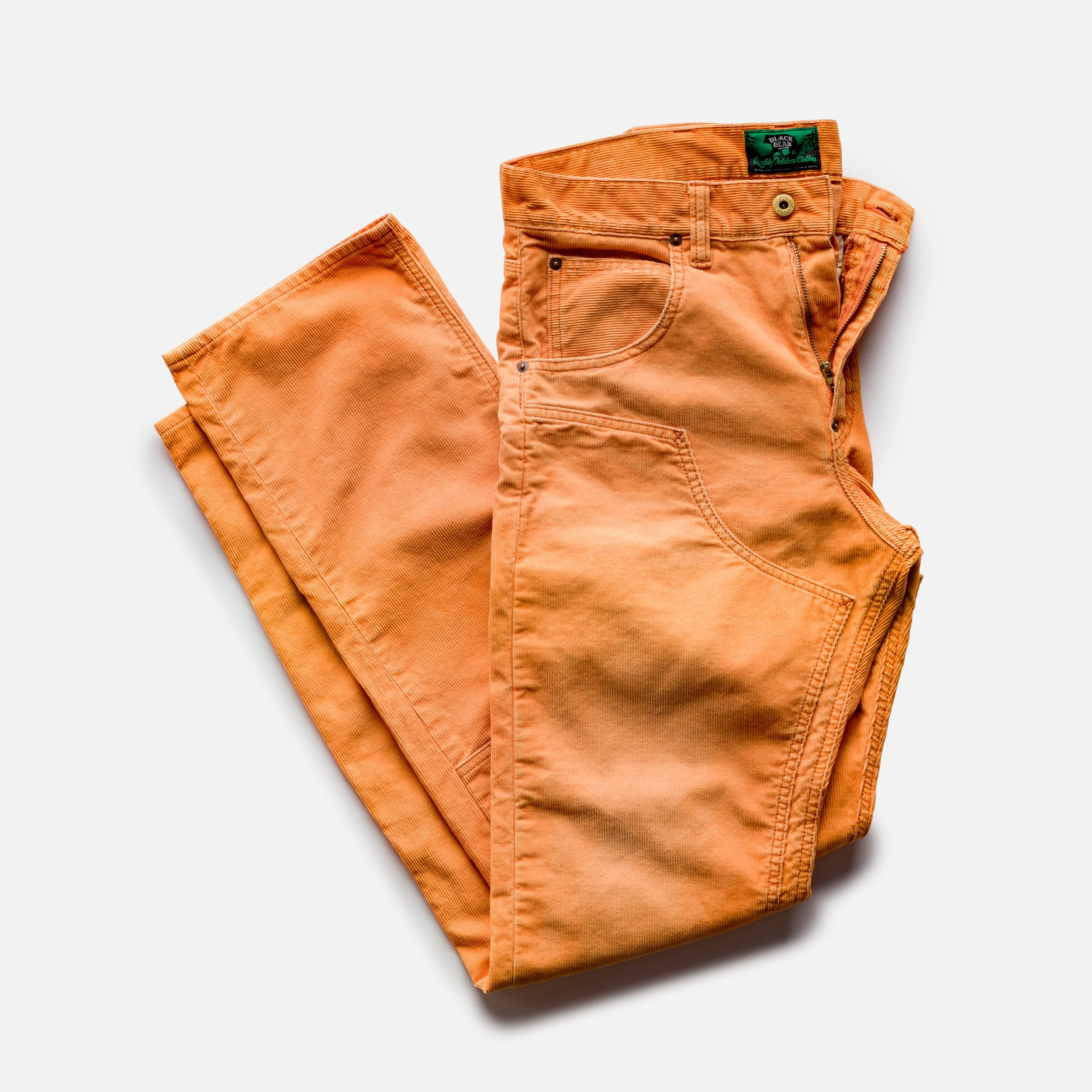 Black Bear Brand double front BURNISHED ORANGE Cords