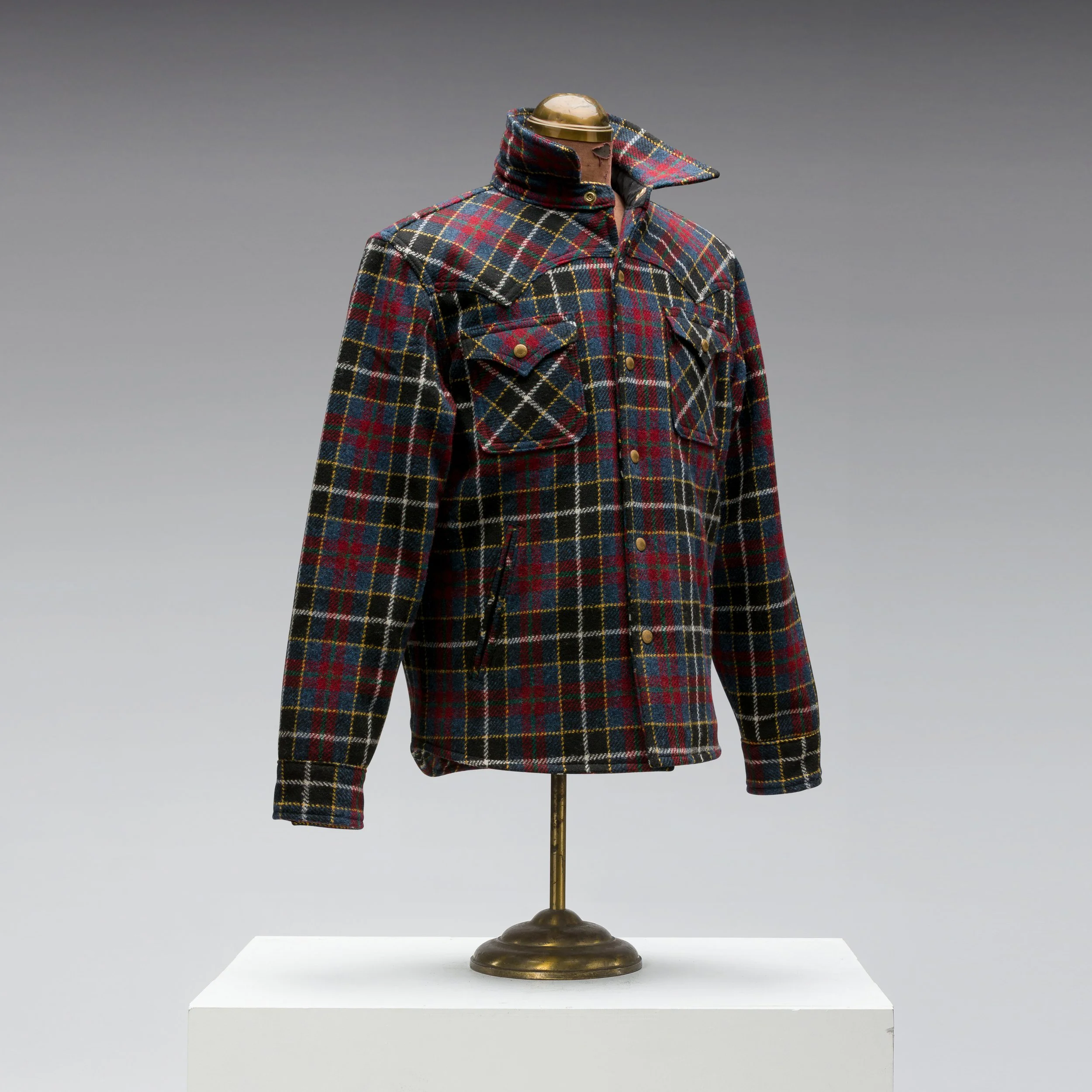 Black Bear Brand Harris Tweed Midnight Glen Tartan WOOL Western Jacket