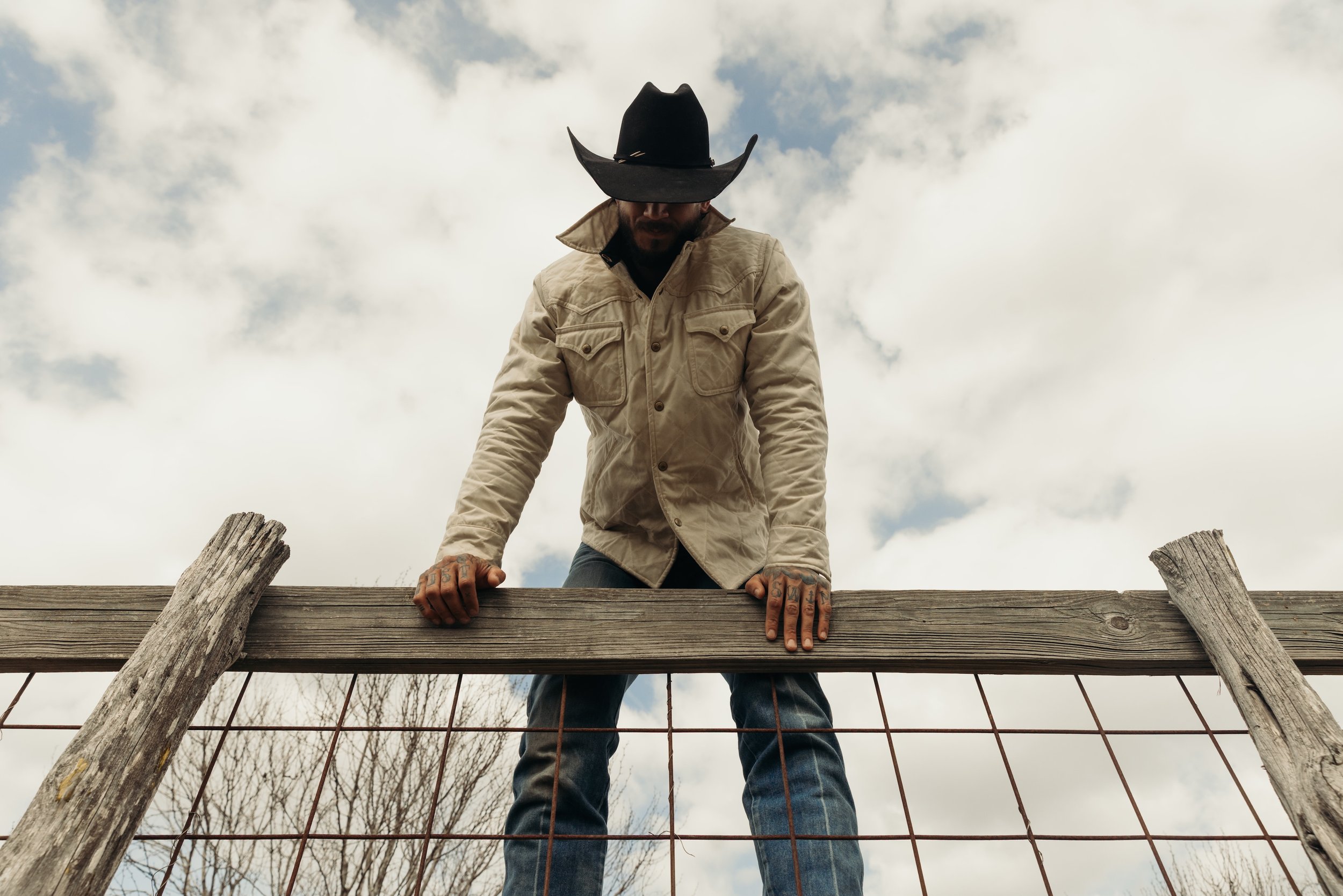 Black Bear Brand IVORY Wax Canvas Quilted by Hand Ultimate Jacket