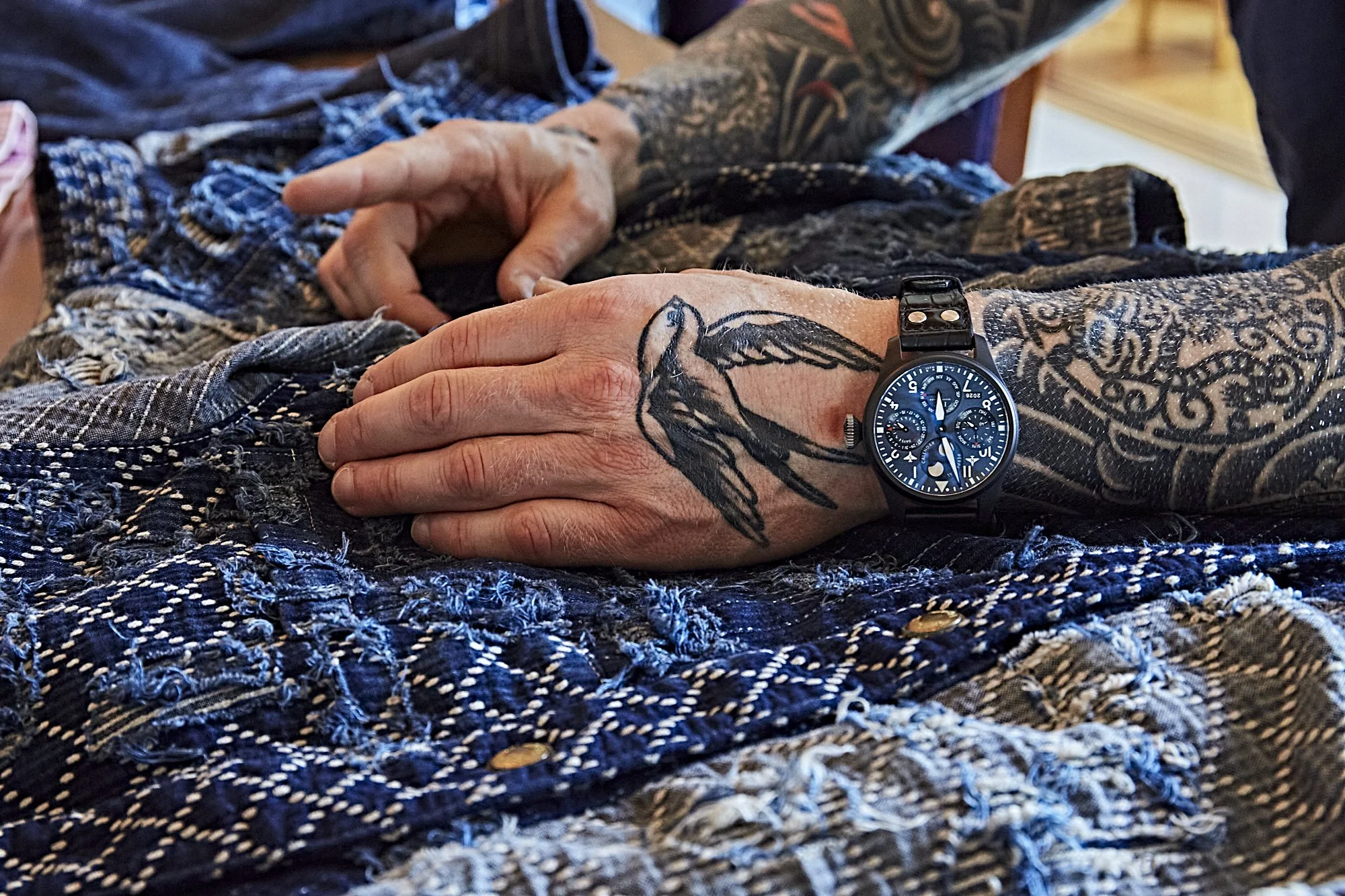 Black Bear Brand BORO Kung Fu Lounge Top