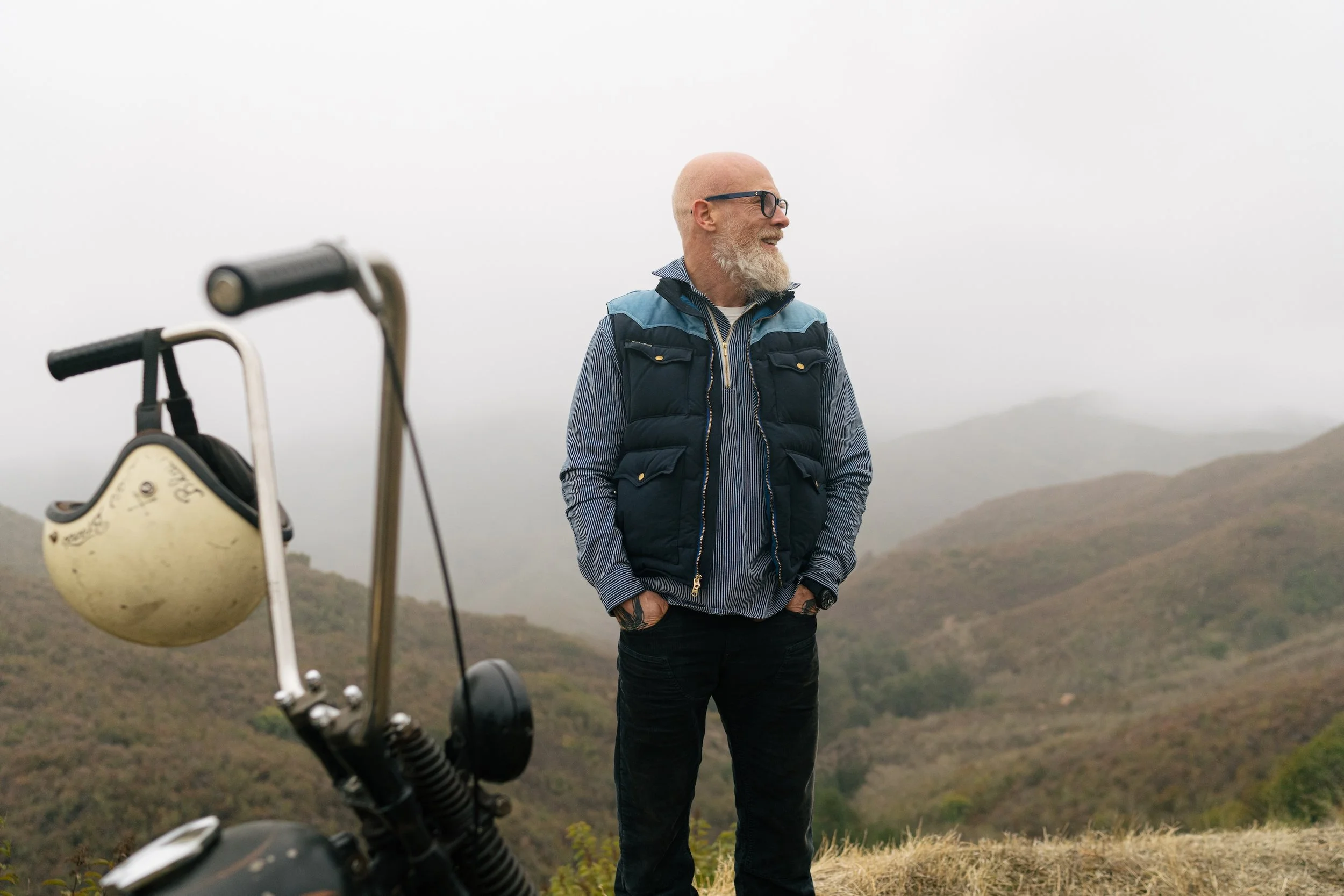 Black Bear Brand ~ (LONG SLEEVE) Hickory Stripe Zip Up POP OVER