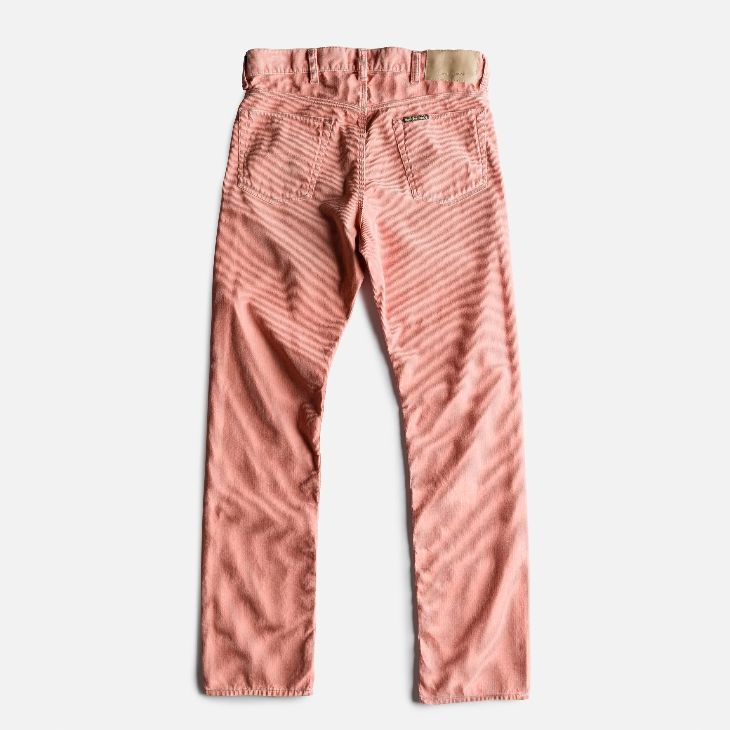 the Black Bear Brand double front Vintage ROSE washed Cords