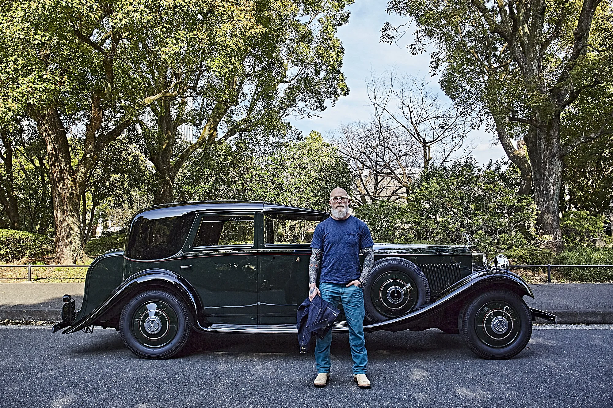 Black Bear Brand OCEAN Blue Distressed Corduroy
