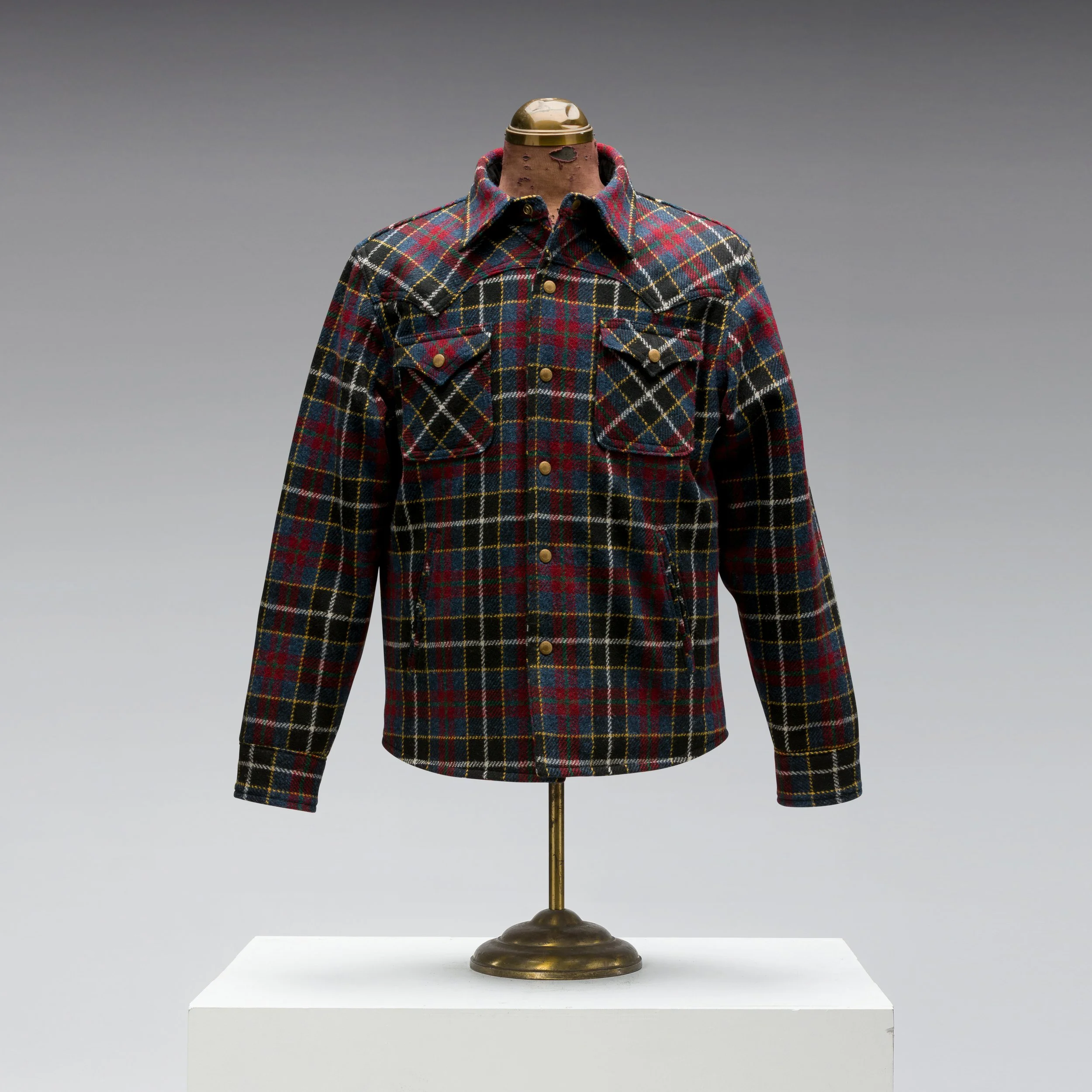 Black Bear Brand Harris Tweed Midnight Glen Tartan WOOL Western Jacket