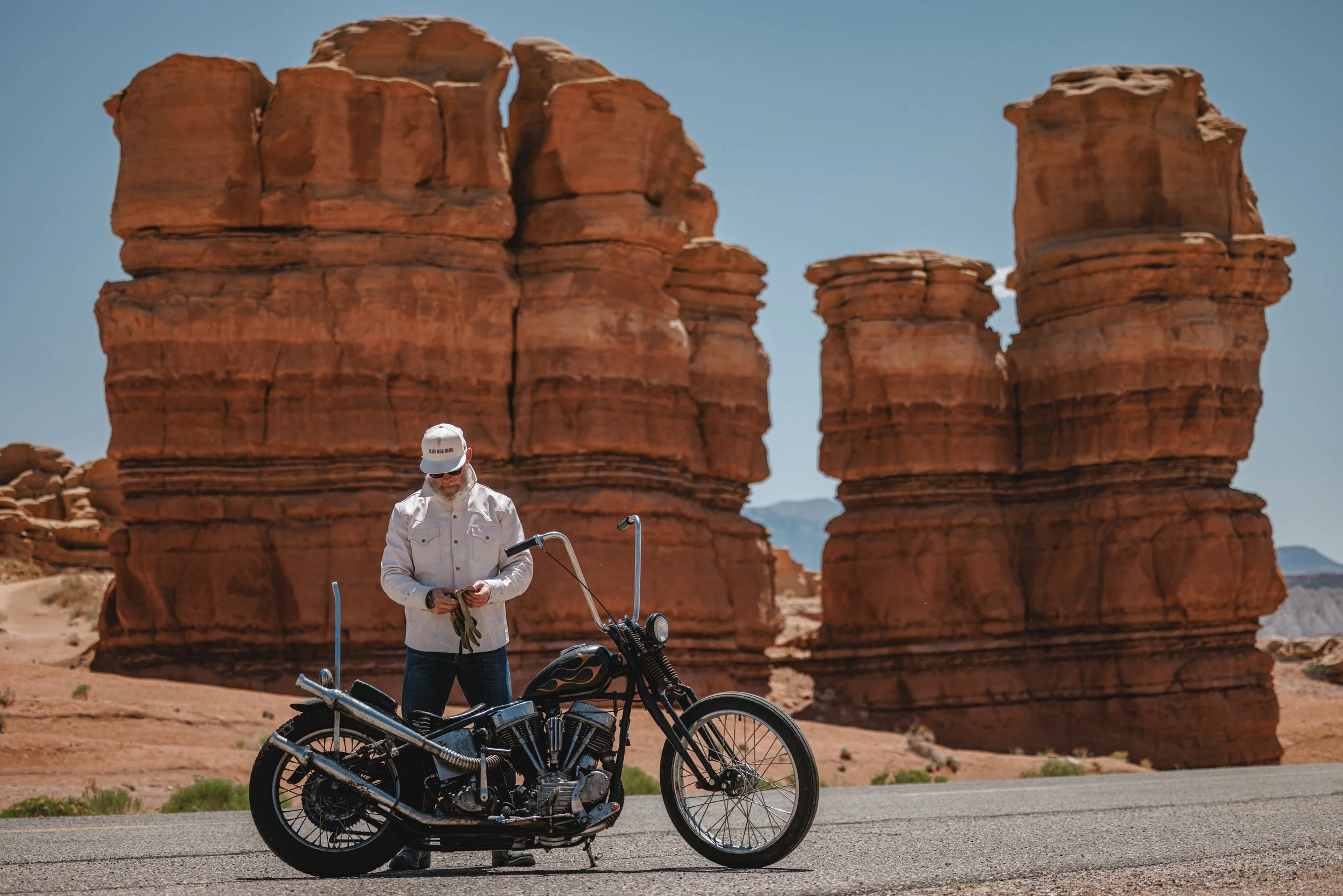 Black Bear Brand - Spirit Bear, GHOST White Western... Horween Horsehide Jacket