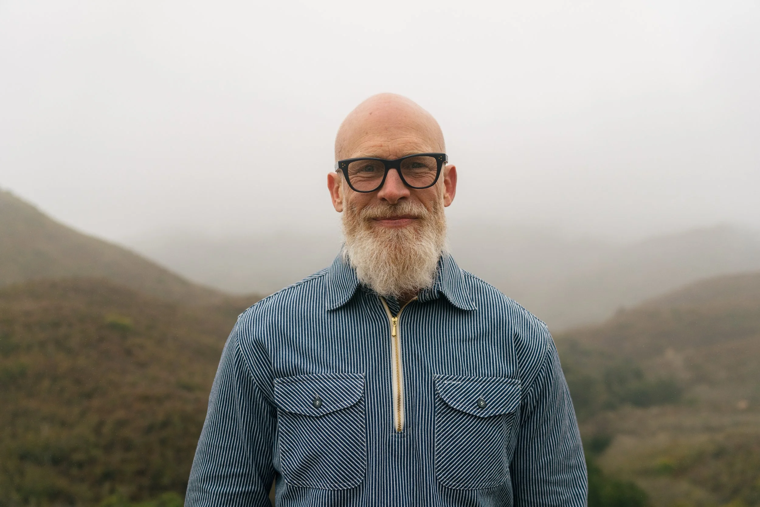 Black Bear Brand ~ (LONG SLEEVE) Hickory Stripe Zip Up POP OVER