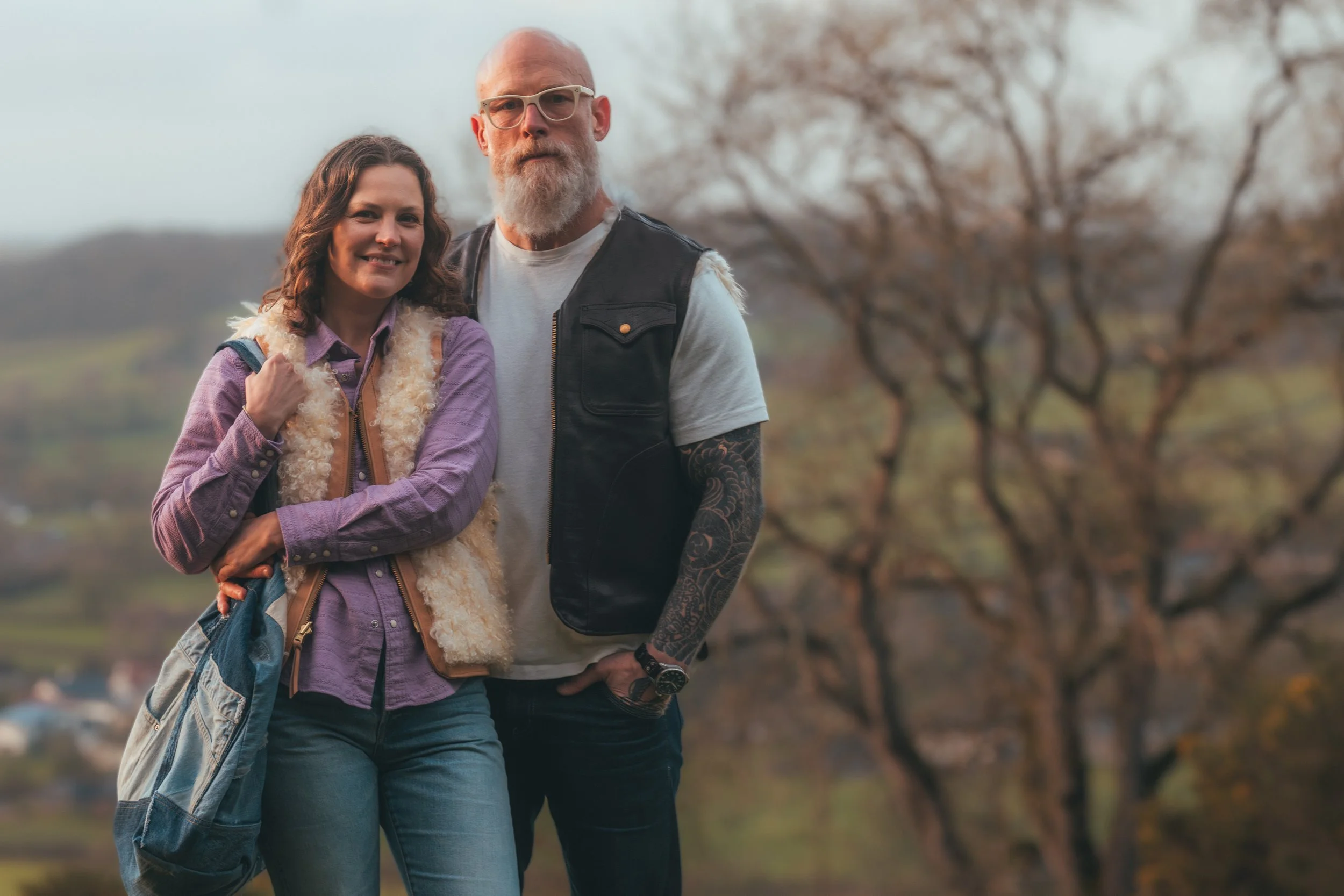 Black Bear Brand WOMAN - Long Curl Lambskin & Horween Horsehide... reversible