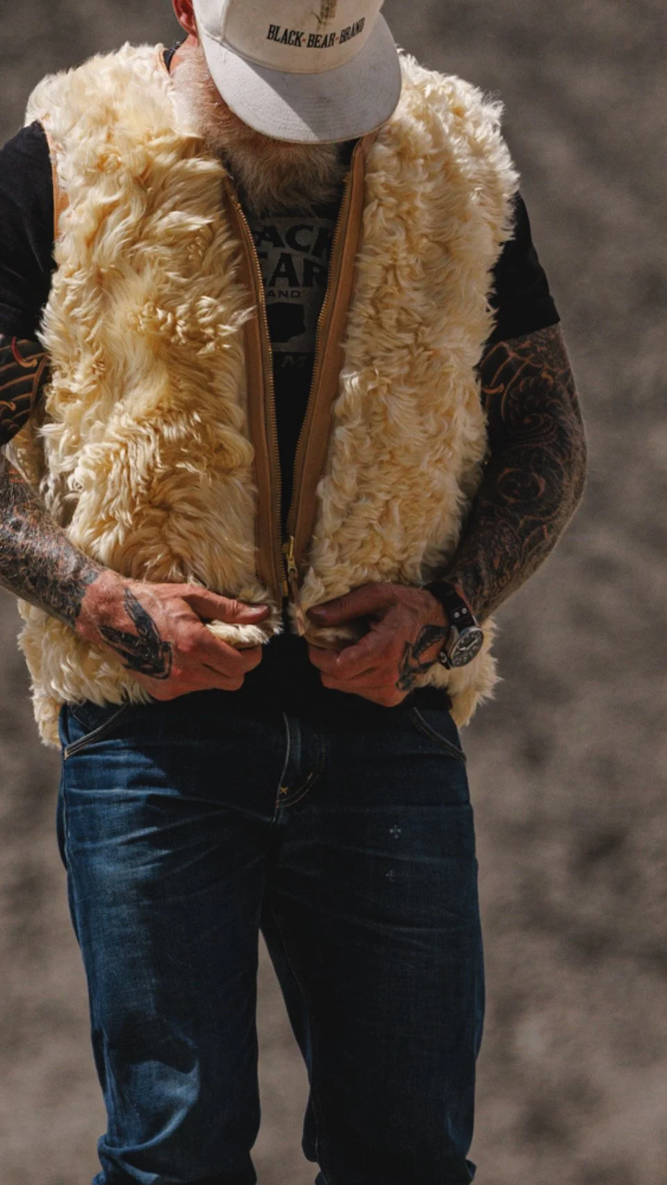 Black Bear Brand - IVORY Made in Japan BASEBALL Hat