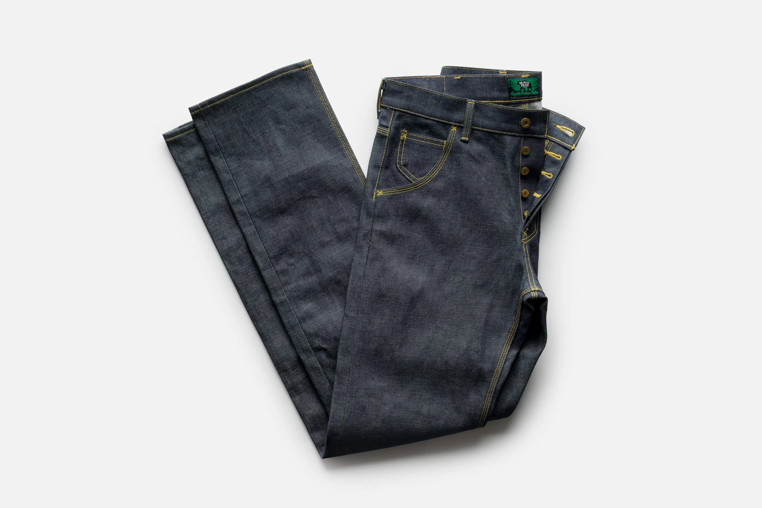 Limited Edition Black Bear Brand - HEAVEY button fly Cowboy Jeans