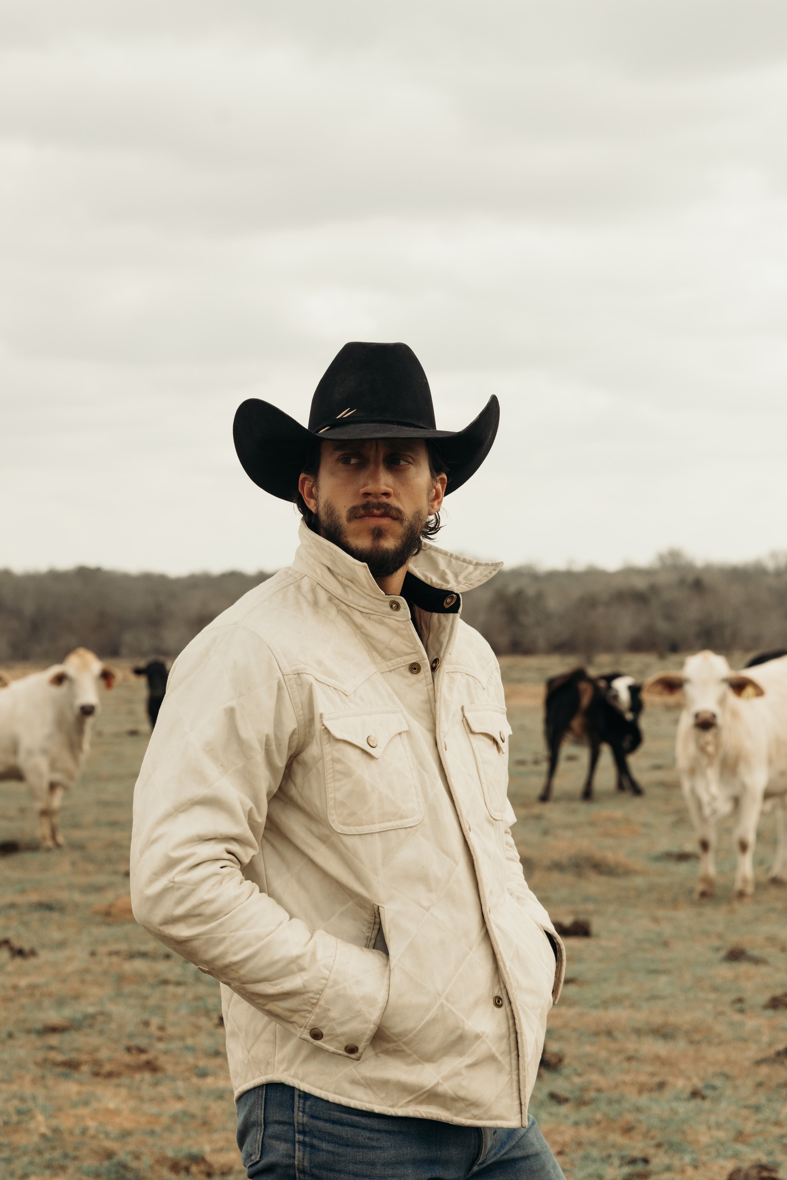 Black Bear Brand IVORY Wax Canvas Quilted by Hand Ultimate Jacket