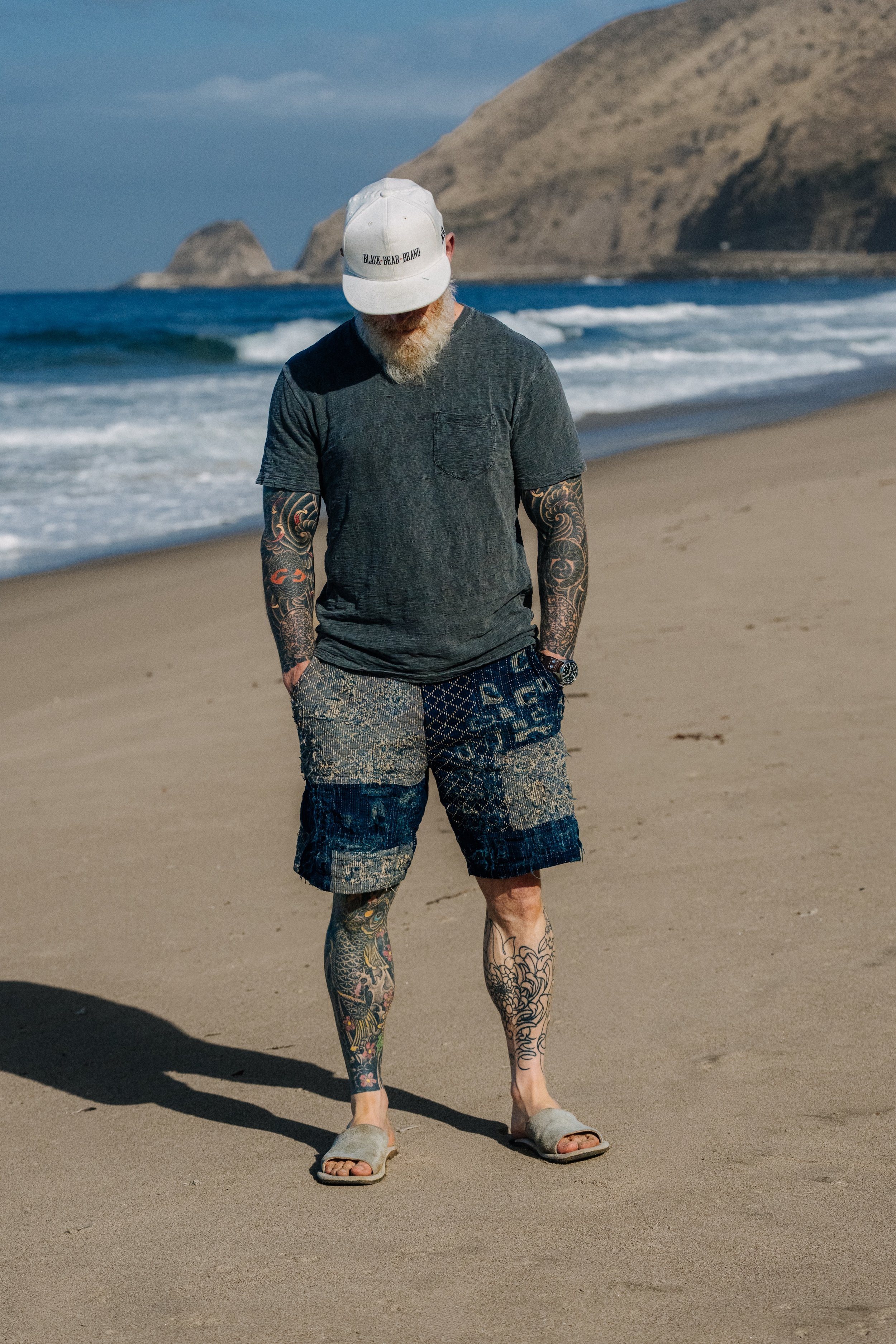 Black Bear Brand SLUB (CHARCOAL Garment Dyed) ~ The Ultimate Pocket Tee