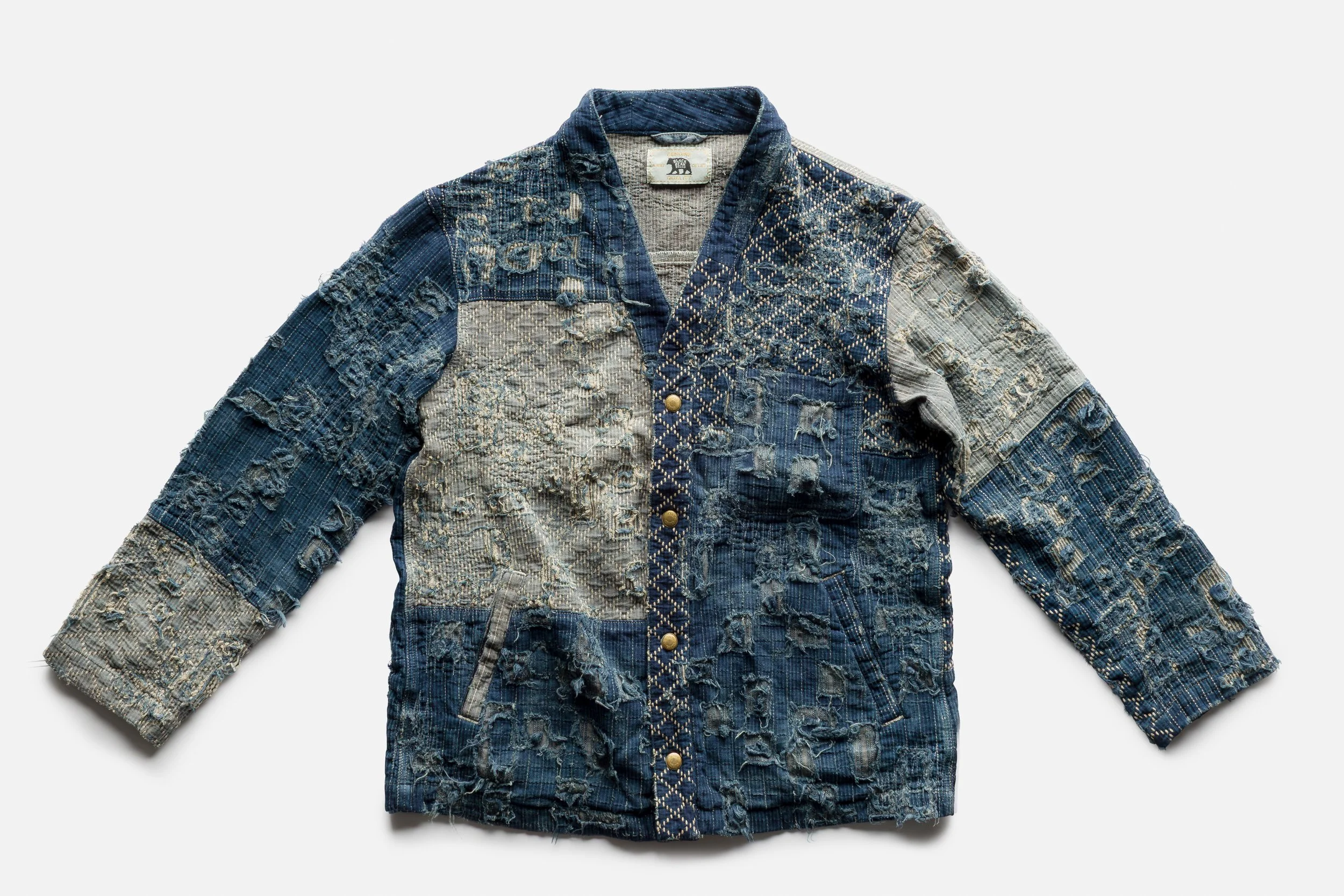 the Black Bear Brand BORO Kung Fu Lounge Top