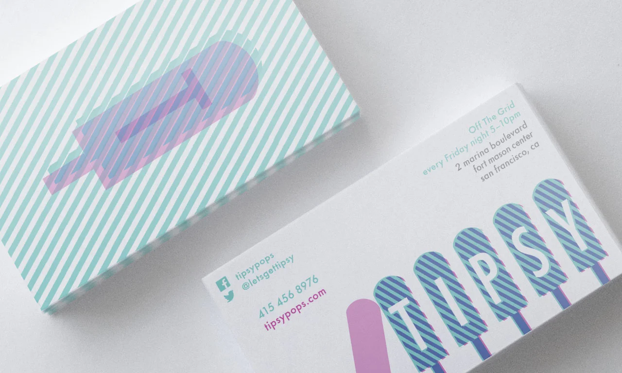 Tipsy Pops Business Cards