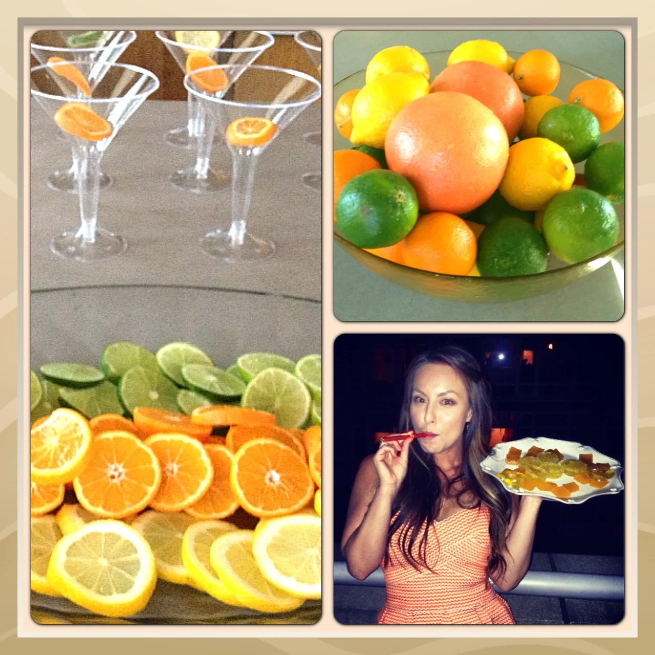Summer Party on my roof terrace! Citrus theme ππππ