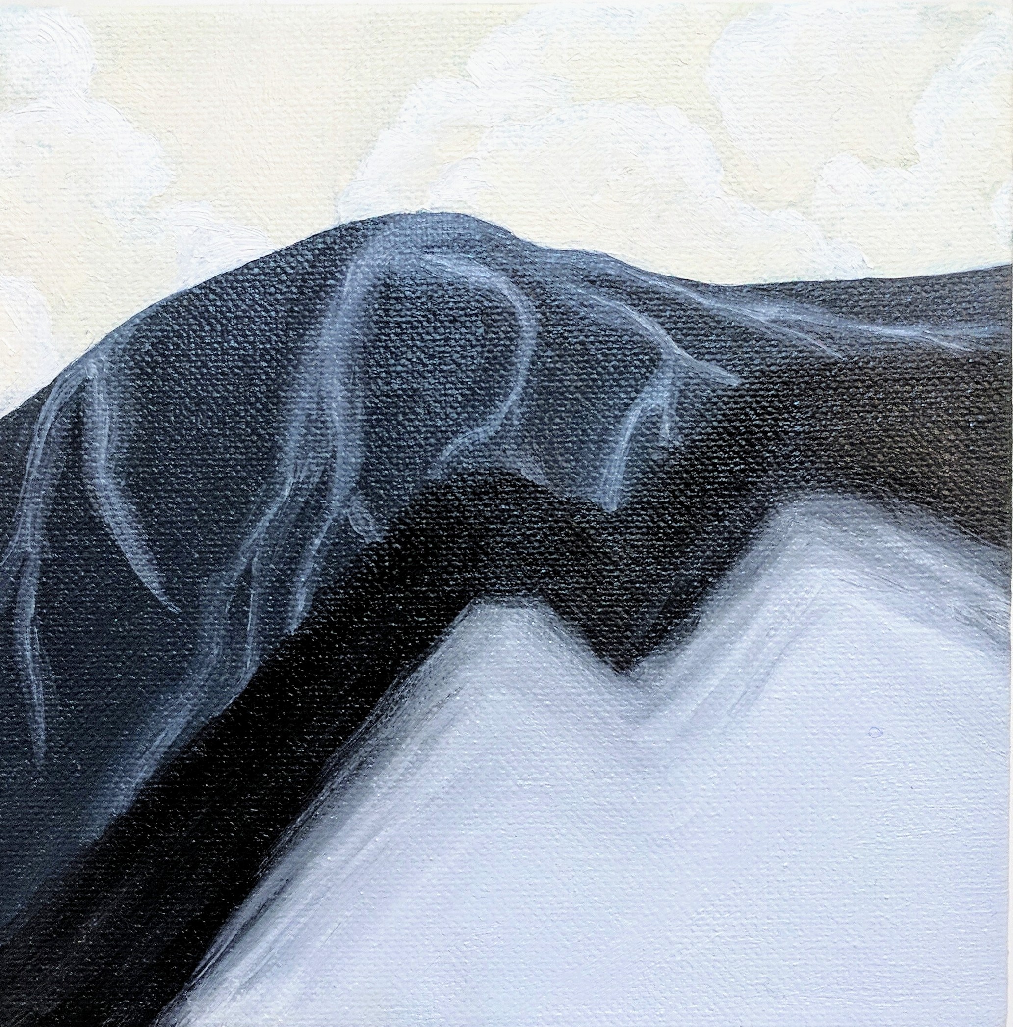 Desiccated 13 Oil on Canvas, 6" x 6", 2016, SOLD