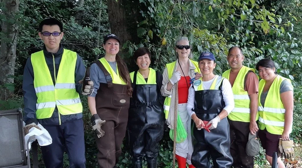 Our annual creek clean up during the summer months.