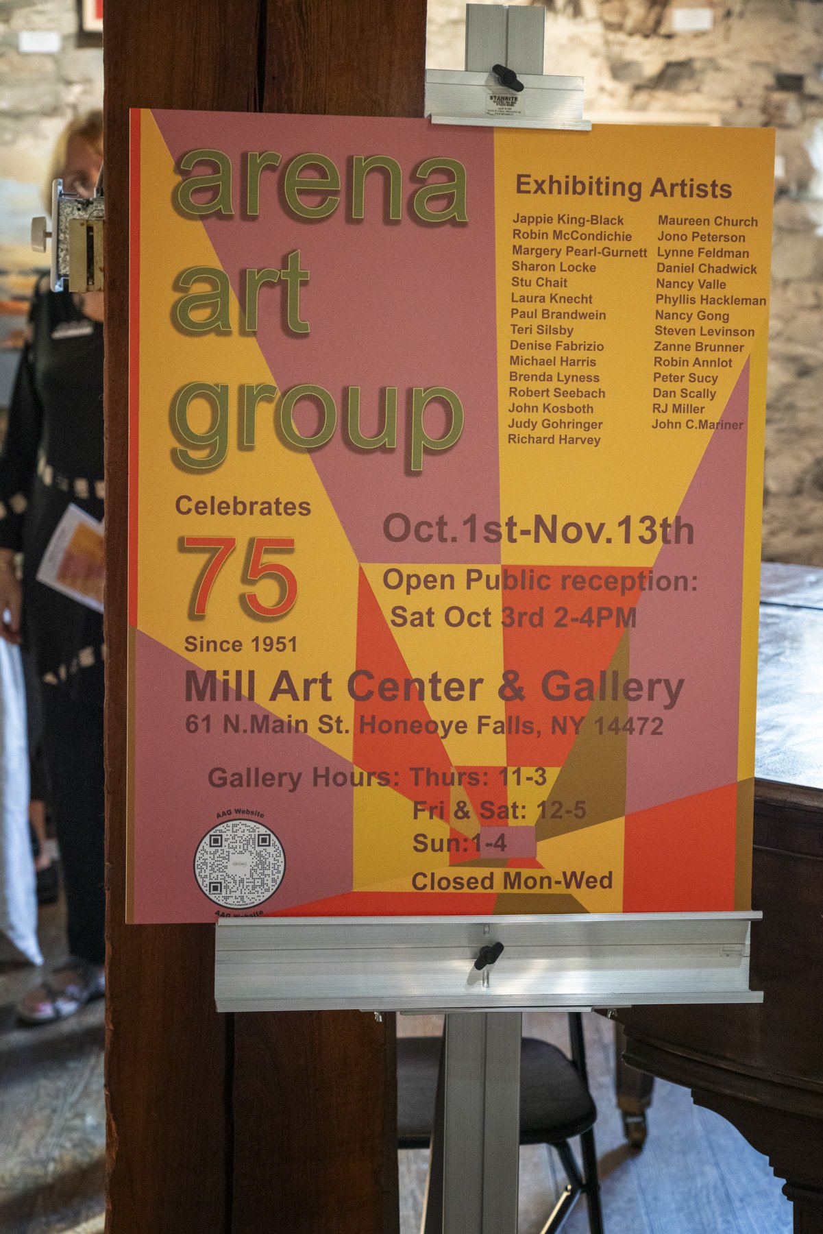Arena 75th Anniversay, 10/18/26, Mill Gallery