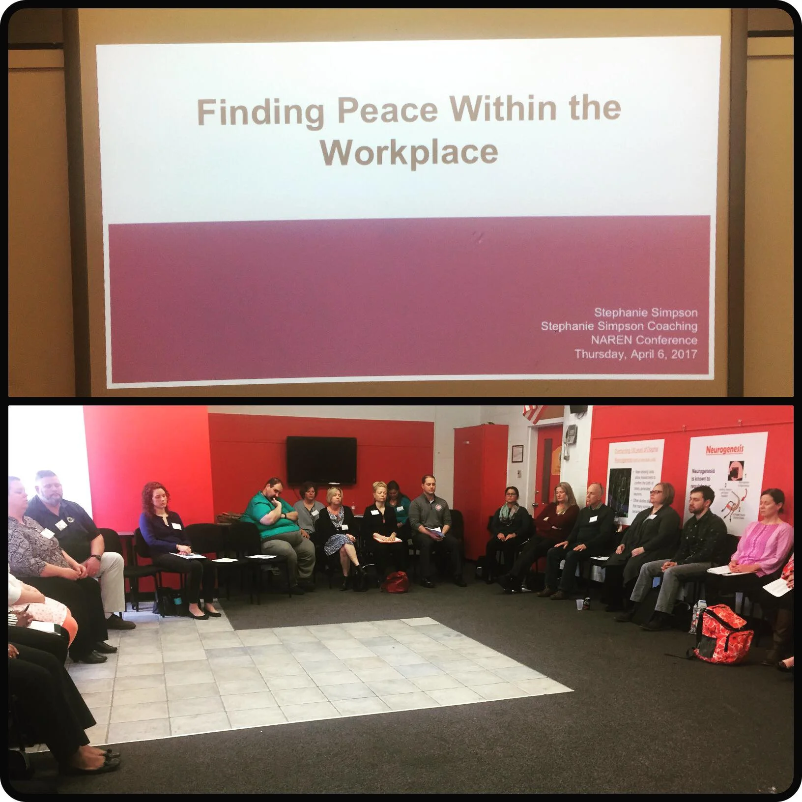 National At-Risk Education Network Conference, April 2017 - Finding Peace Within the Workplace