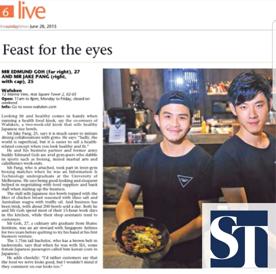 Hunky hawkers in Singapore offer feast for the eyes too