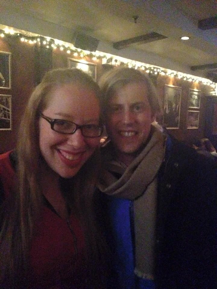 With Andrew McMahon, working on a 54 Below show