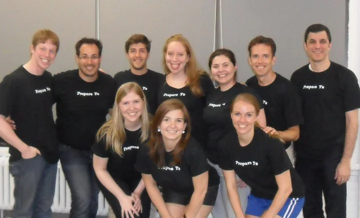 With the Godspell team at Davenport Theatrical