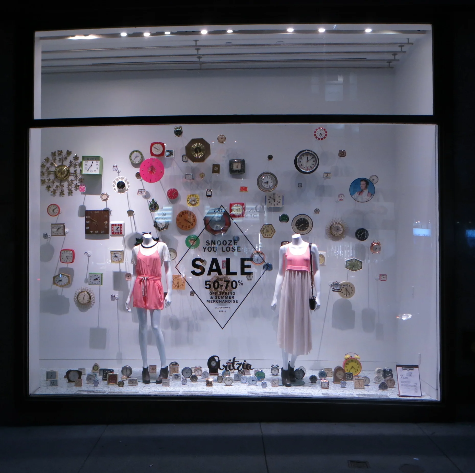 Aritzia - S/S Sale 2013 - Snooze You Lose - Production & Install Coordinator