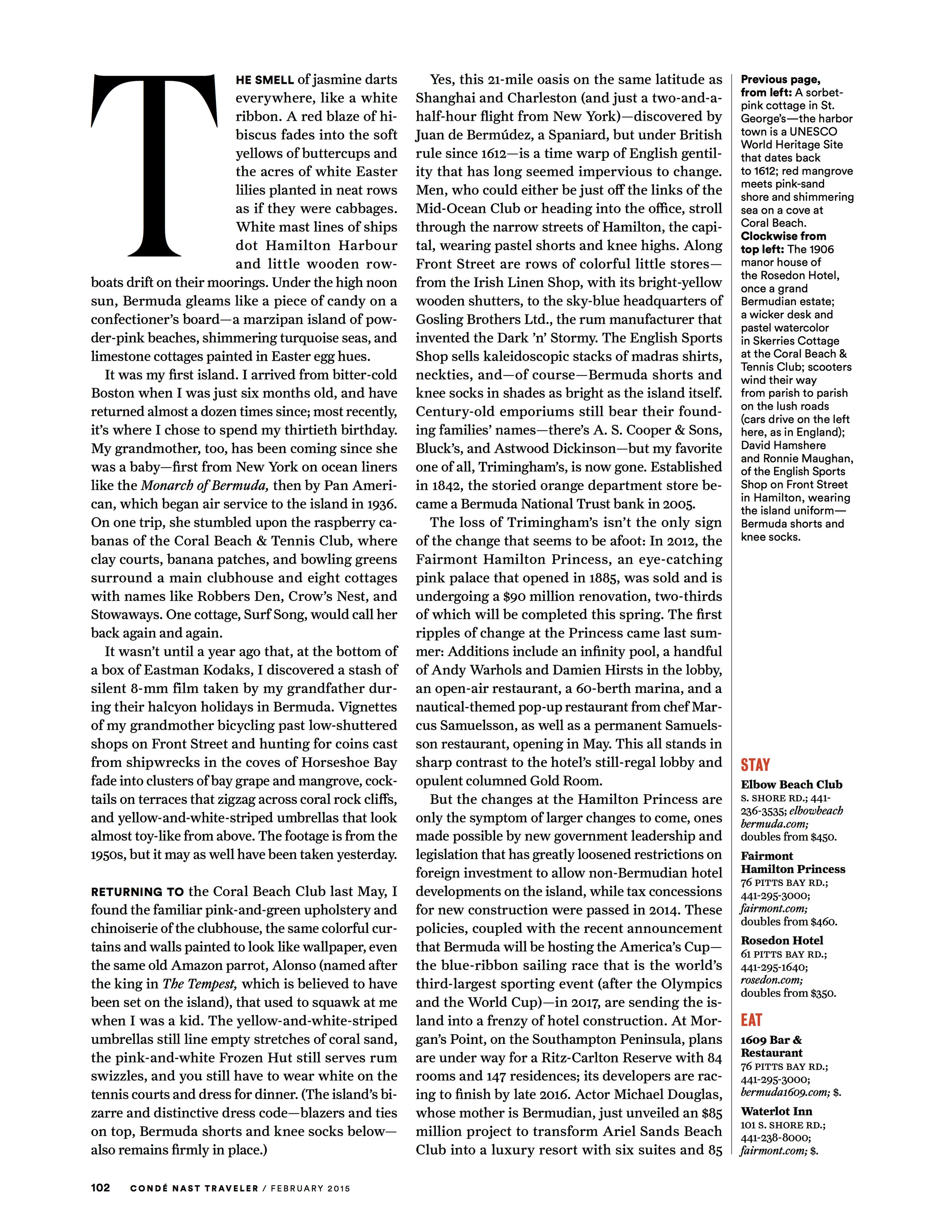 LINDSAY TALBOT CONDE NAST TRAVELER BERMUDA COVER ARTICLE 1.jpg