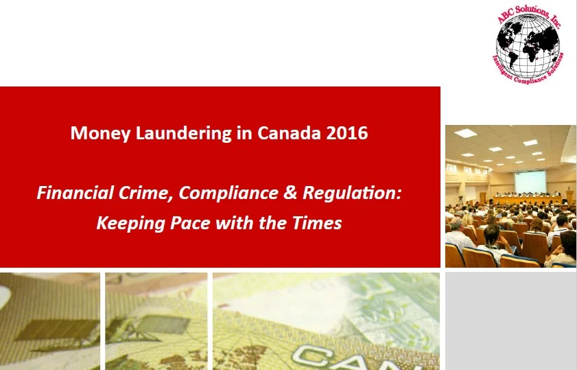 Money Laundering Conference in Canada 2016