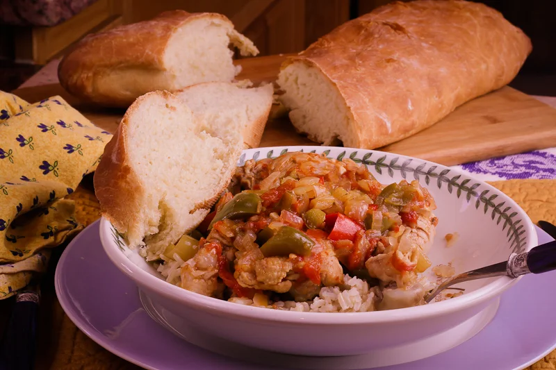 Chicken Basquaise